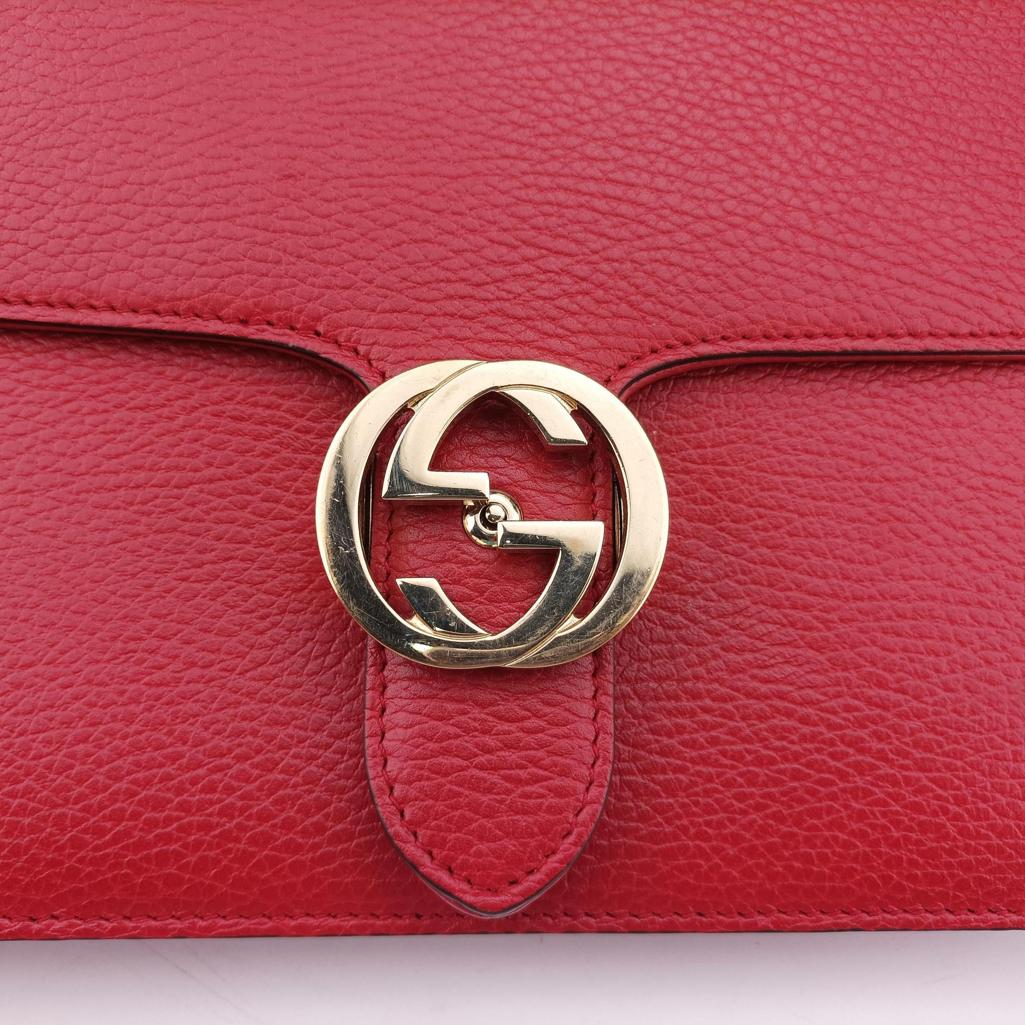 Interlocking G Red Leather 510303 D025270845インターロッキングG レッド レザー 510303 D025270845