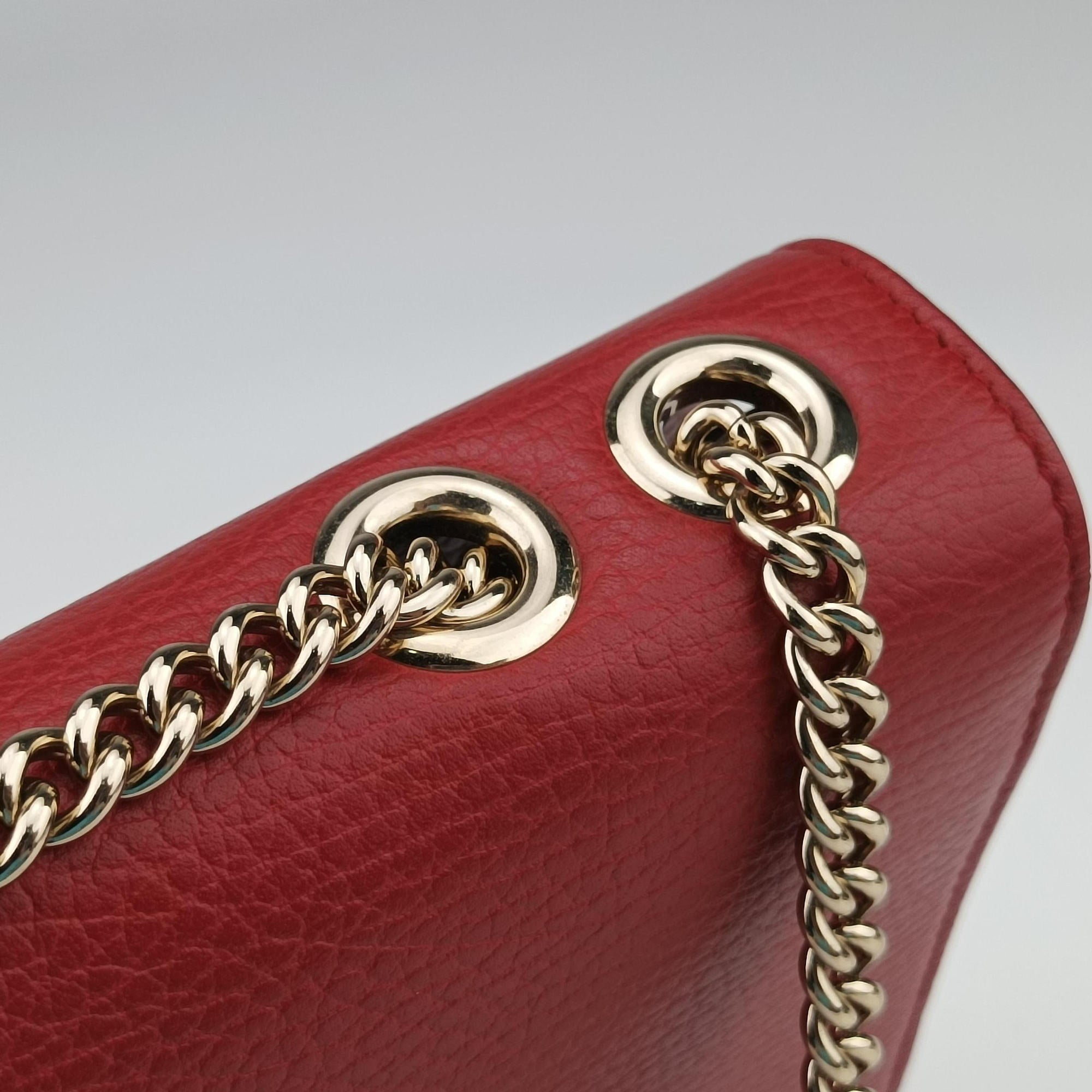 Interlocking G Red Leather 510303 D025270845インターロッキングG レッド レザー 510303 D025270845