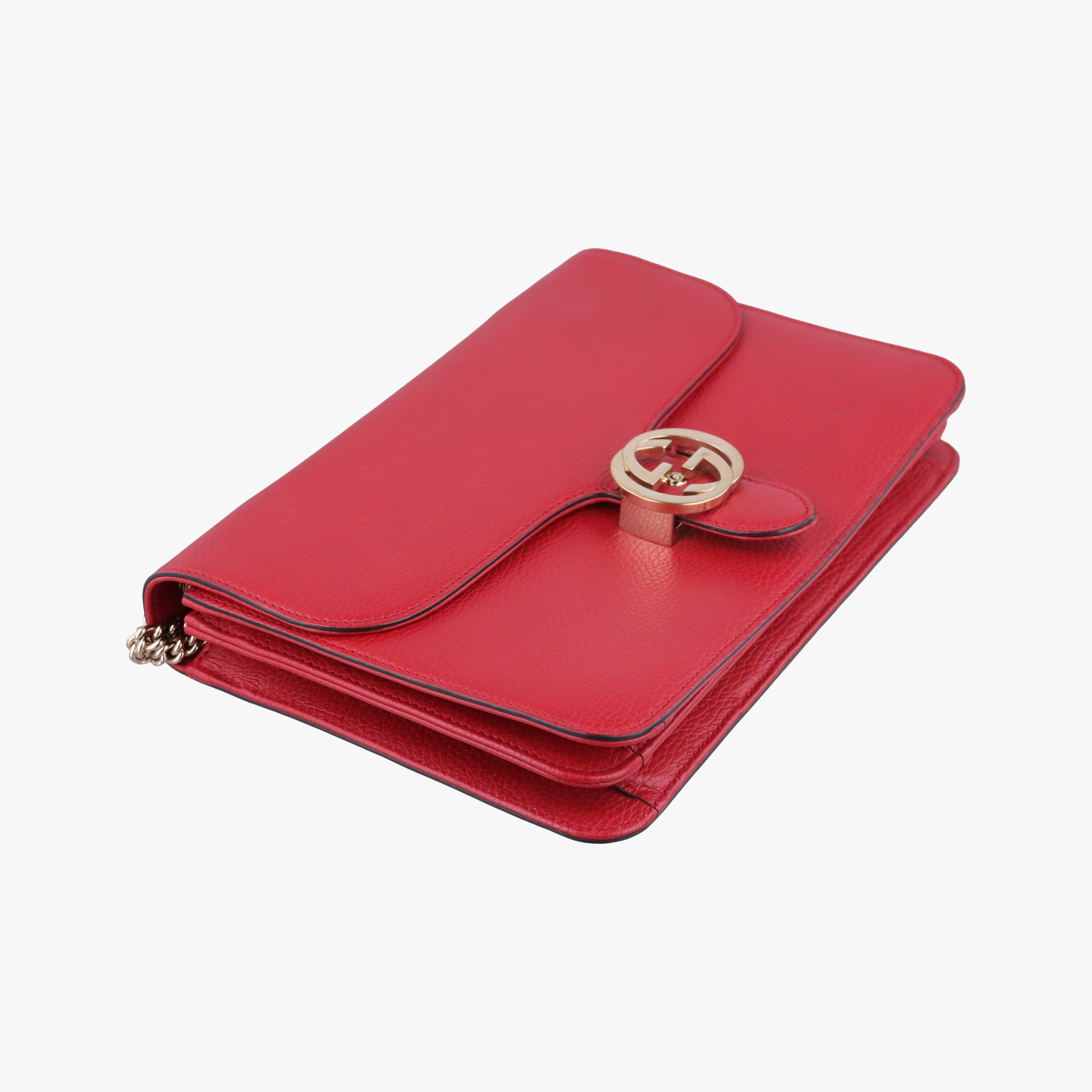 Interlocking G Red Leather 510303 D025270845インターロッキングG レッド レザー 510303 D025270845
