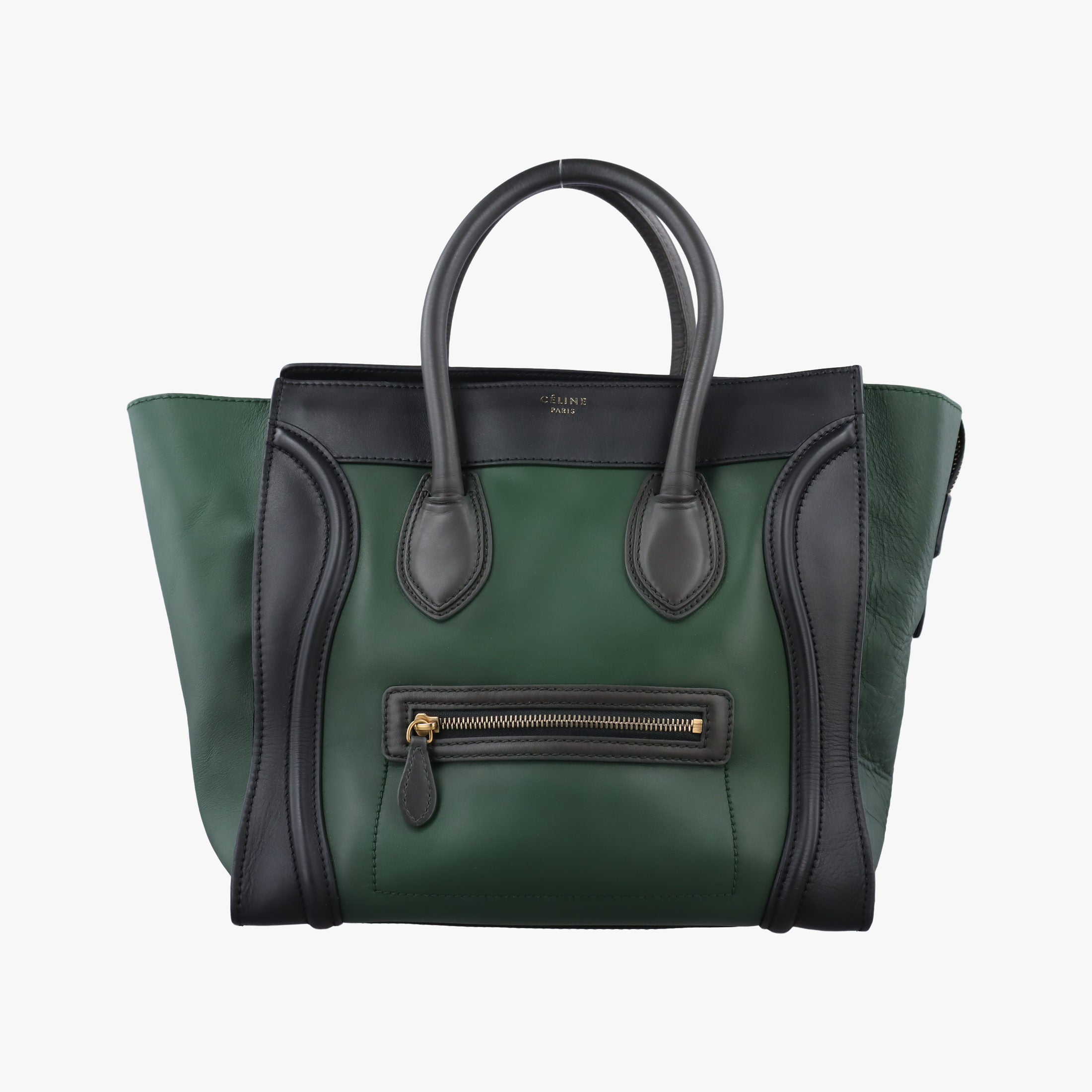 Luggage Mini Shopper Green×black Leather F-AT-0171 F-MM-0181ラゲージミニショッパー グリーン×ブラック レザー F-AT-0171 F-MM-0181