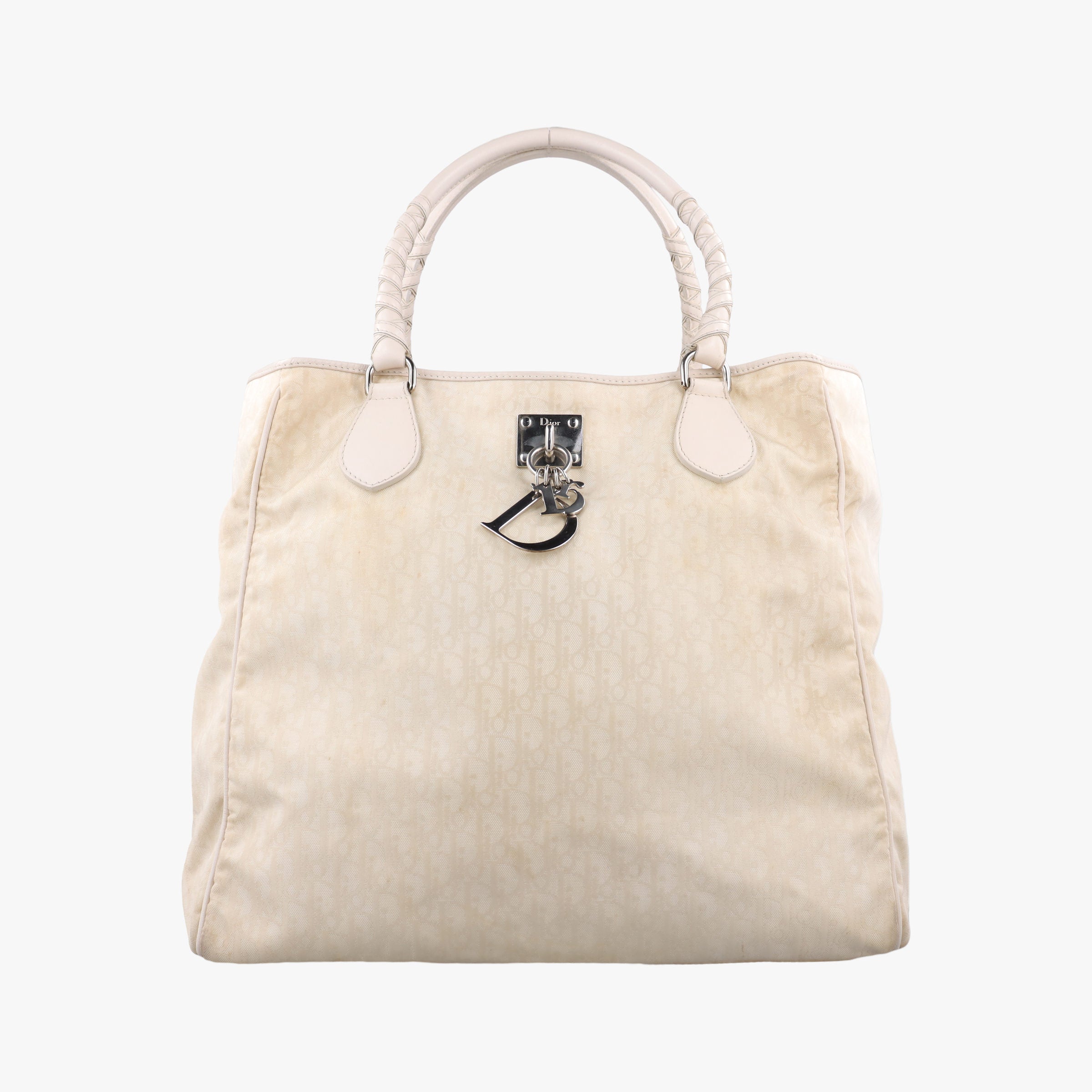Lovely Beige Diorissimo Canvas × Leather 05-BO-0077ラブリー ベージュ ナイロン × カーフレザー 05-BO-0077