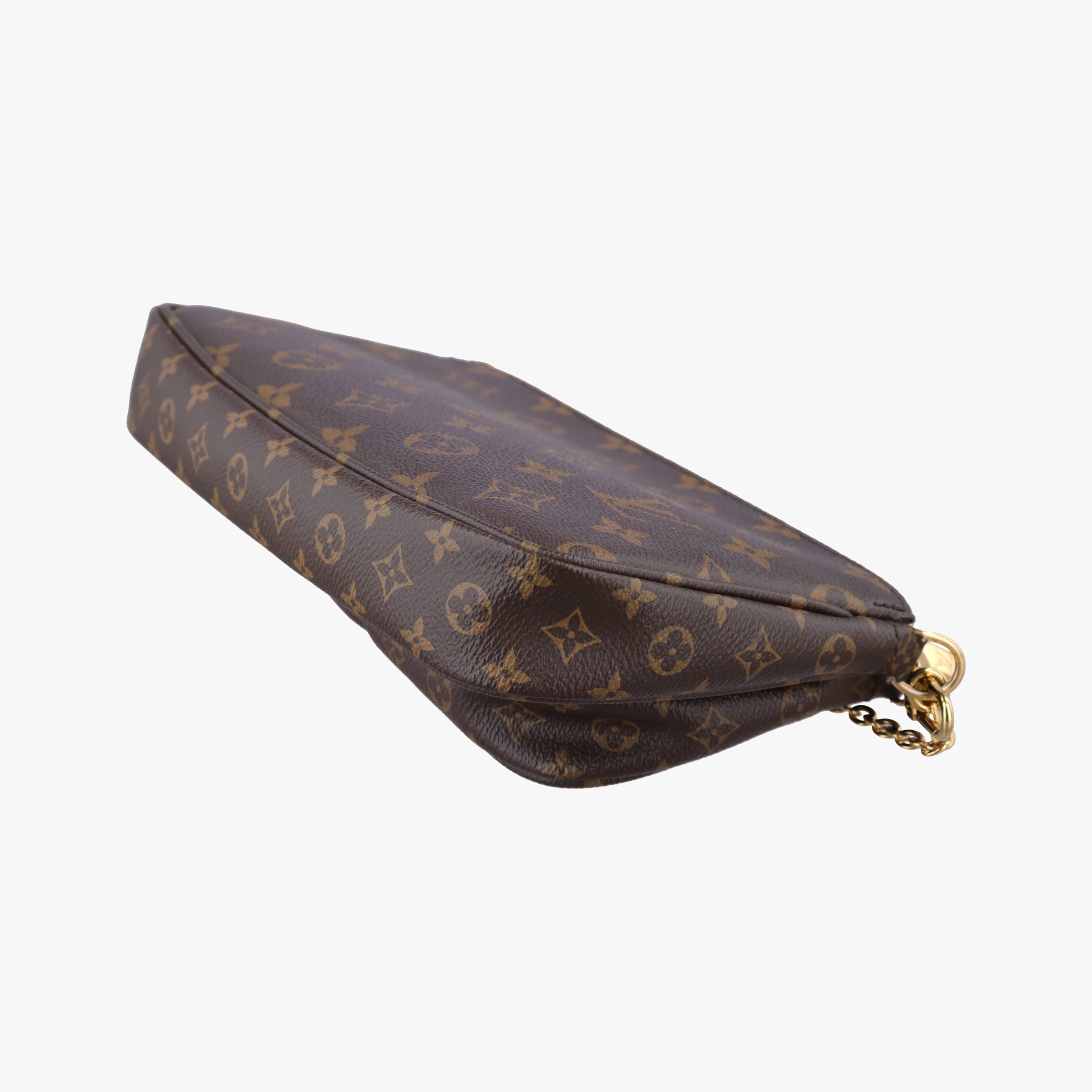 MULTI POCHETTE ACCESSOIRES MARRON×ROSE CLAIRE Monogram Canvas M44840 IC Chipミュルティポシェットアクセソワール マロン×ローズ クレール モノグラムキャンバス M44840 ICチップ