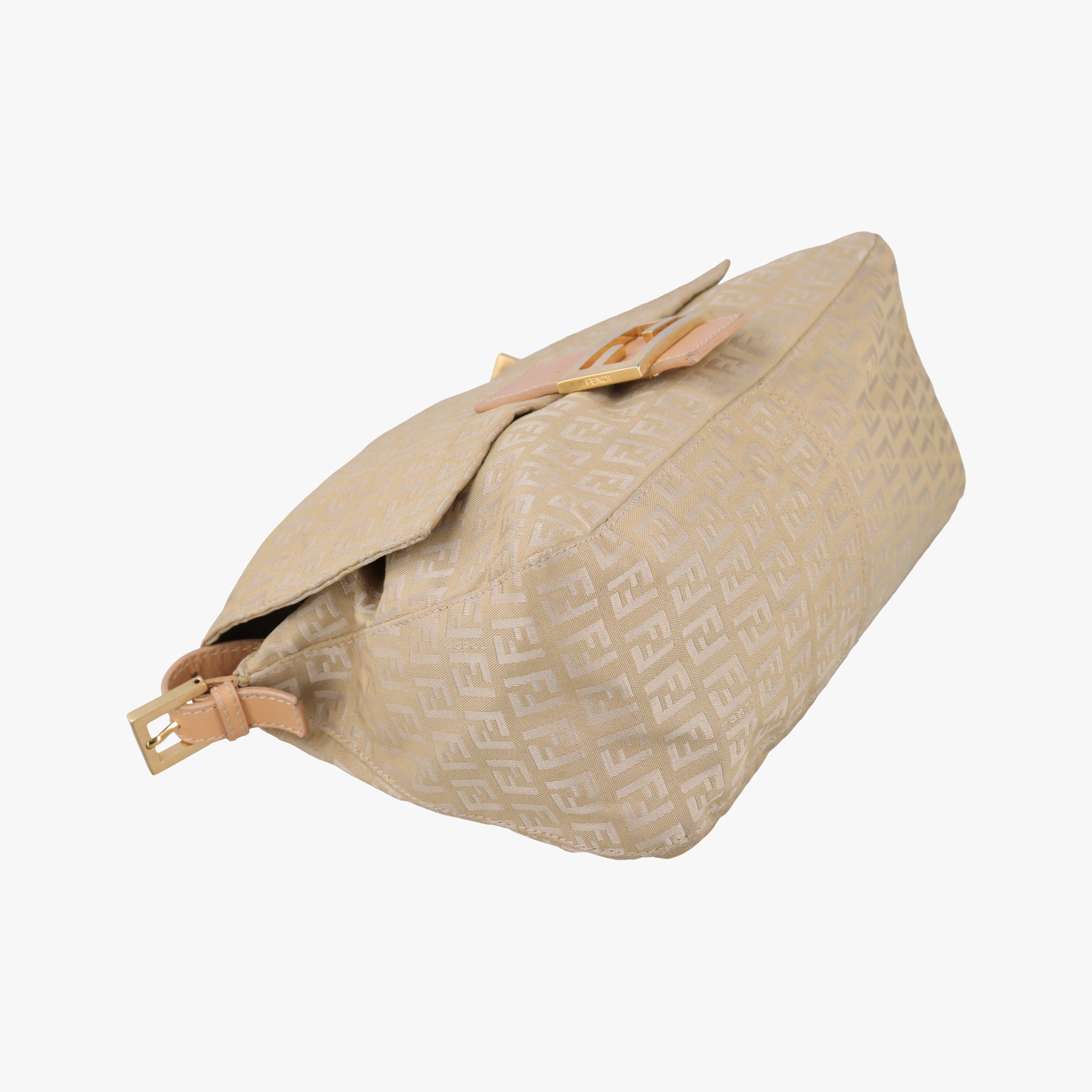 Baguette Zucchino Beige canvas×leather 8BR001 Lot number unknownマンマバケット ズッキーノ柄 ベージュ キャンバス×レザー 8BR001 製番不明