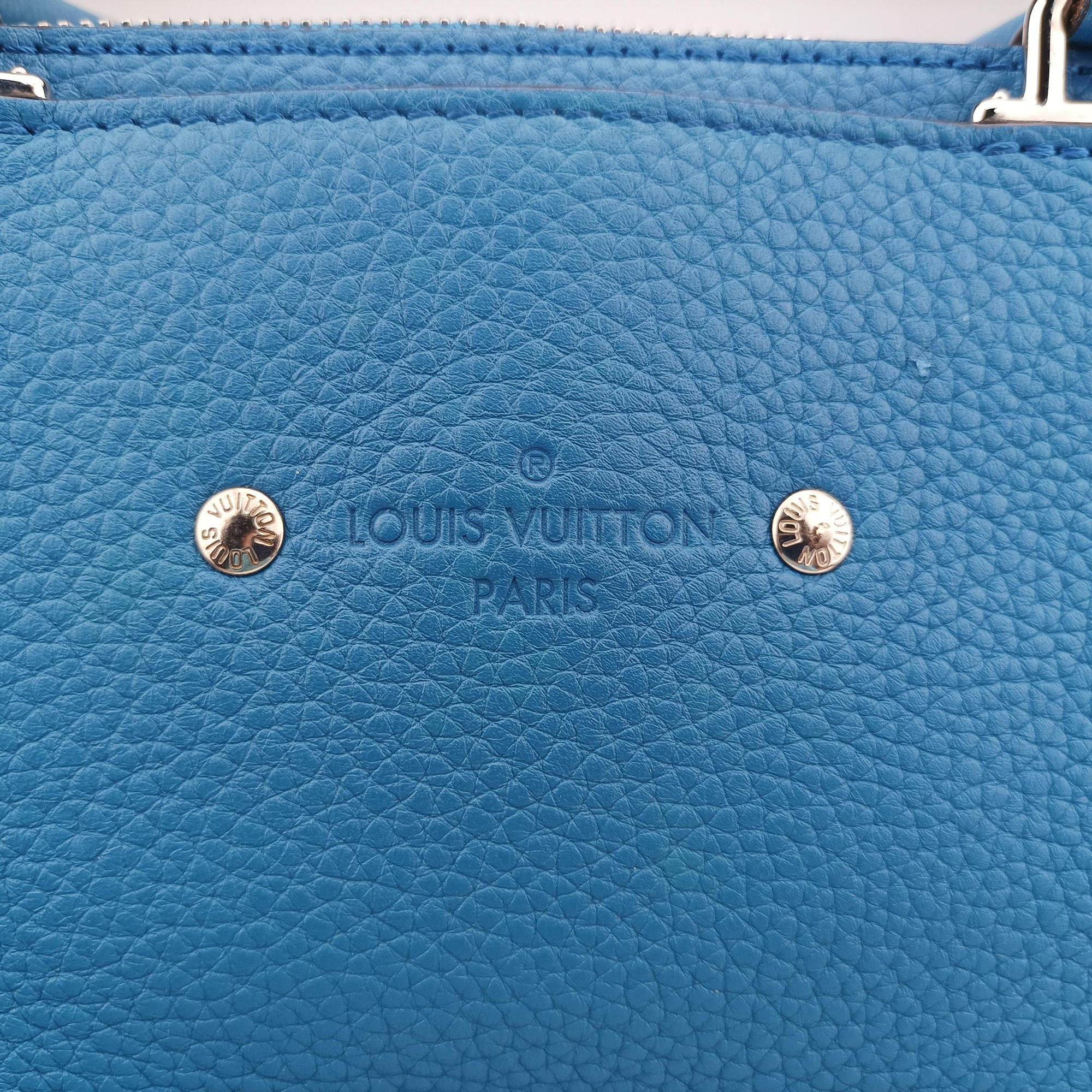 Armand Briefcase MM Blue Taurillon leather M52822 UB4198 IC Chipアルマンド ブリーフケース MM ブルー トリヨンレザー M52822 UB4198 ICチップ