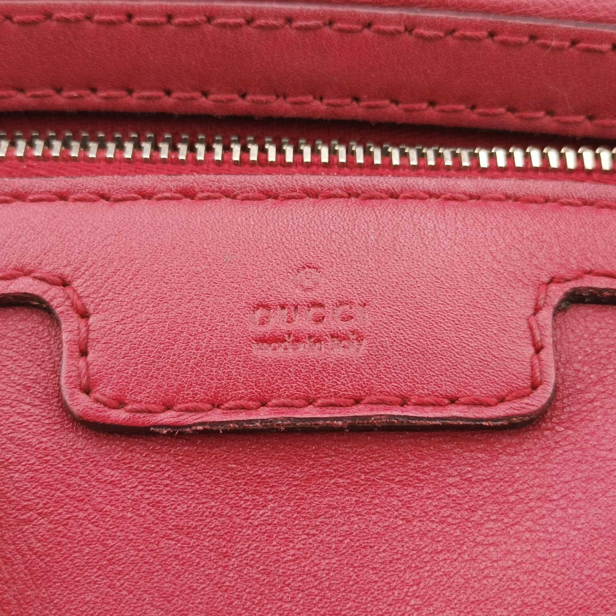 Guccissima Trim Web Joy Red Leather 247205 I012933209グッチシマ トリム ウェブ ジョイ レッド レザー 247205 I012933209