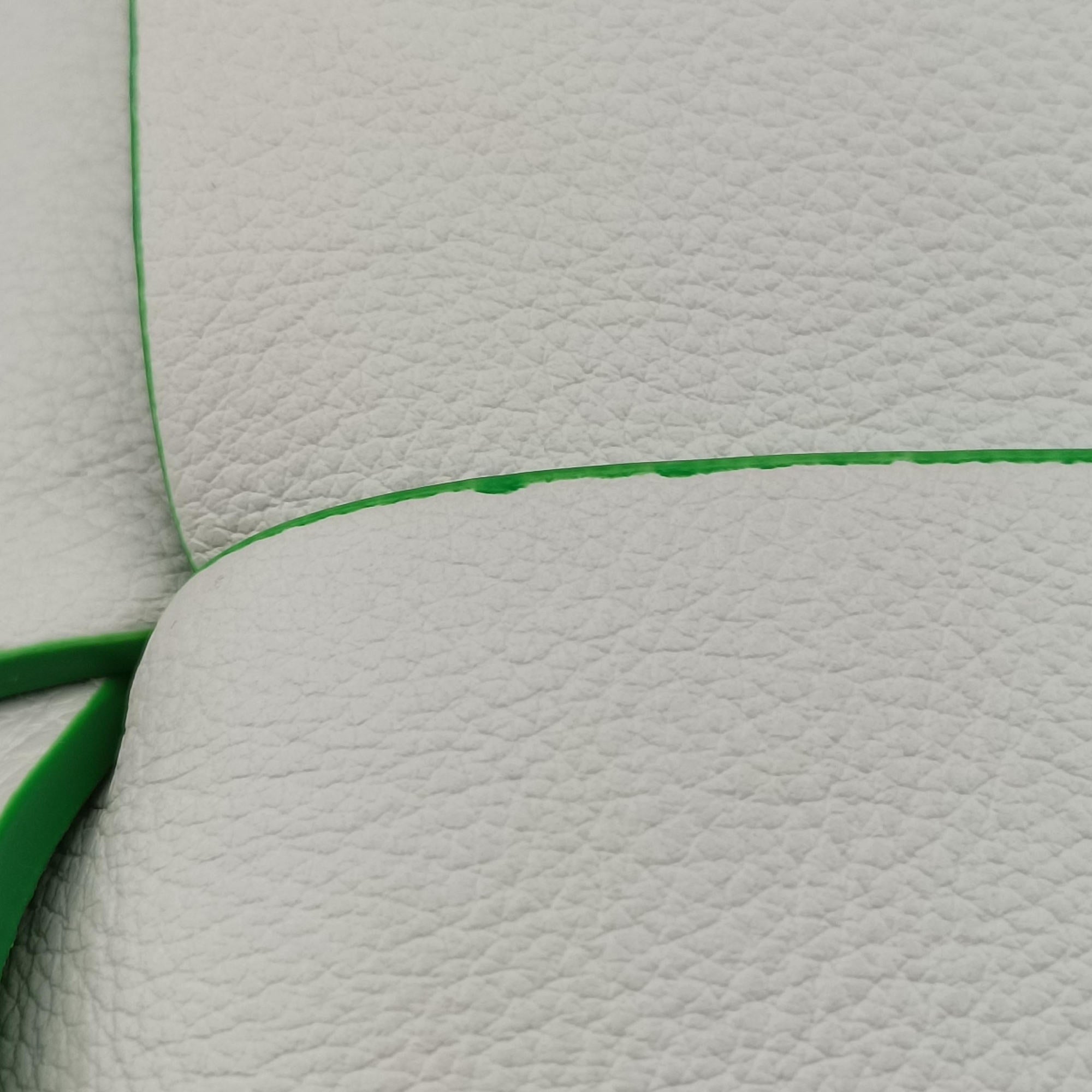 THE ARCO Tote White×Green lambskin B10028381Eザ アルコ トート ホワイト×グリーン ラムスキン B10028381E