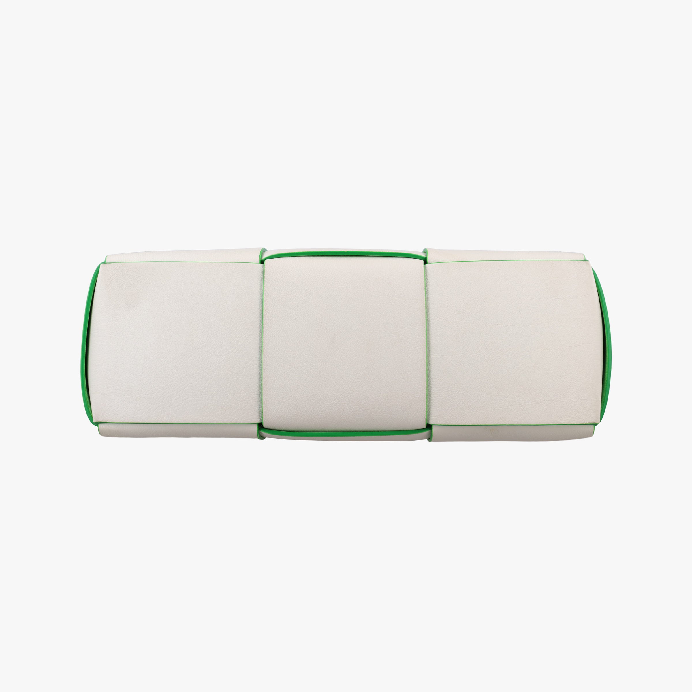 THE ARCO Tote White×Green lambskin B10028381Eザ アルコ トート ホワイト×グリーン ラムスキン B10028381E