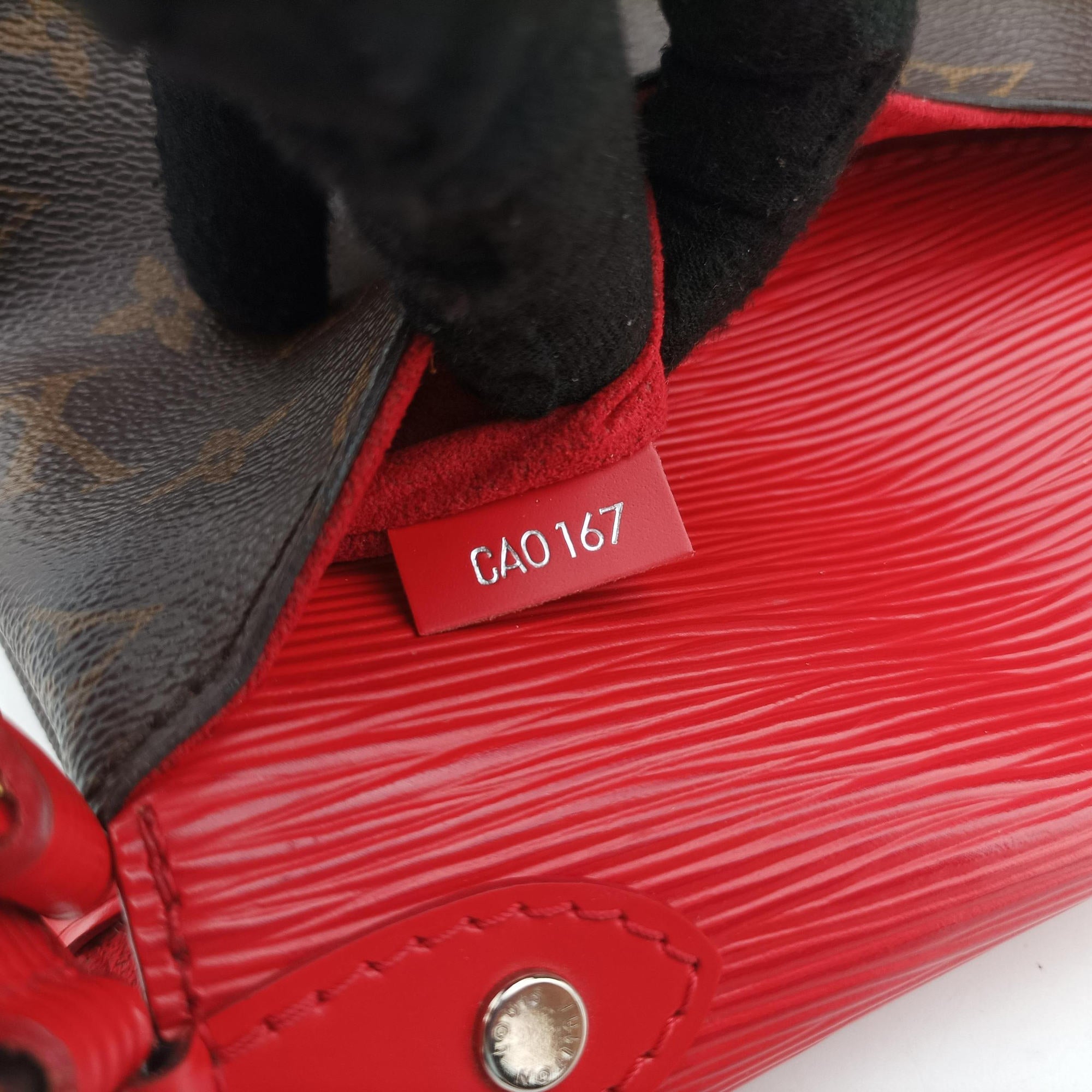 SAINT MICHEL brown×COQUELICOT Monogram Canvas×Epi Leather M44031 CA0167サンミシェル モノグラム/ブラウン×コクリコ モノグラムキャンバス×エピレザー M44031 CA0167