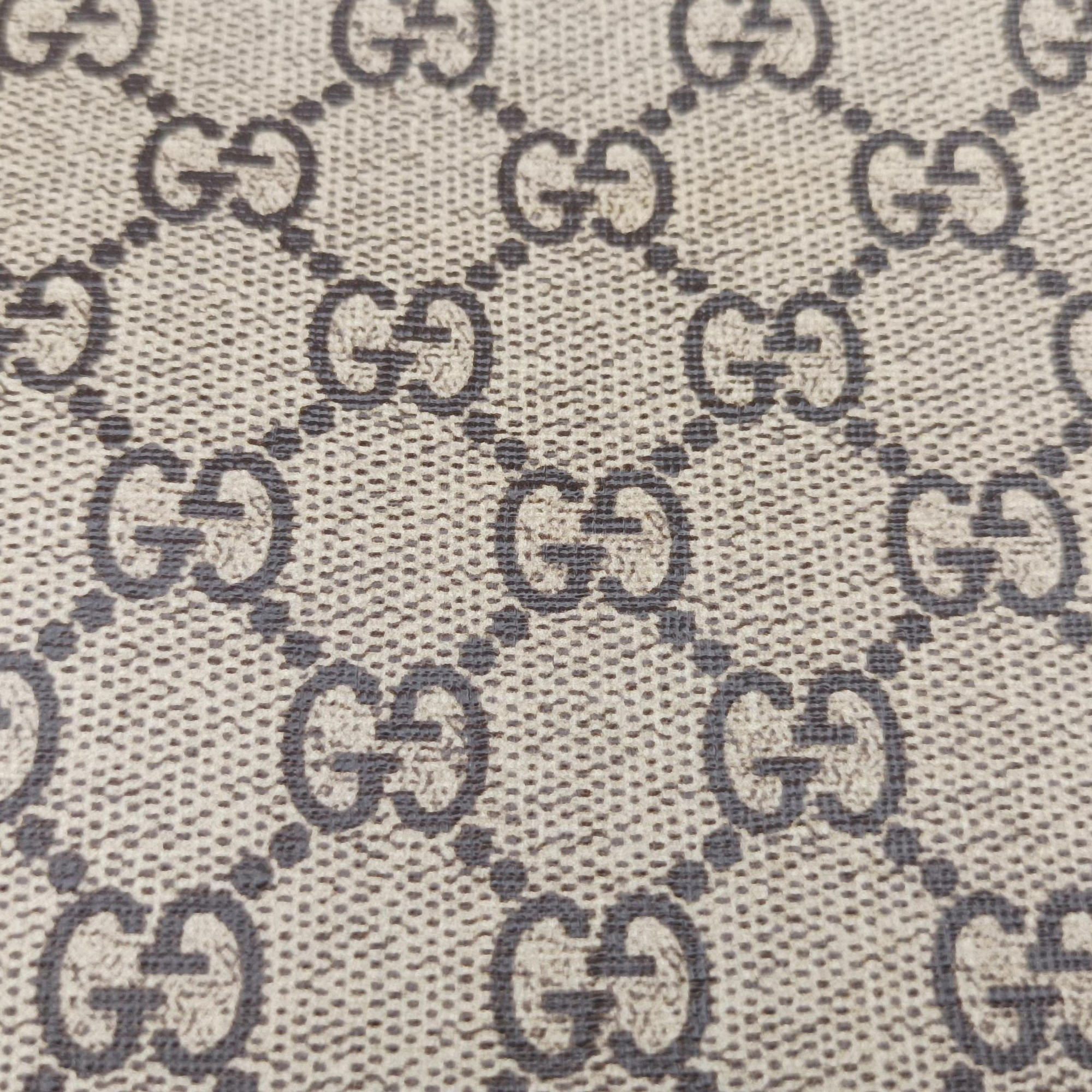 GG Supreme Bee Beige×black PVC coated canvas×Leather 450950 A029293727GGスプリーム キングスネーク ベージュ×ブラック PVCコーティングキャンバス×レザー 450950 A029293727