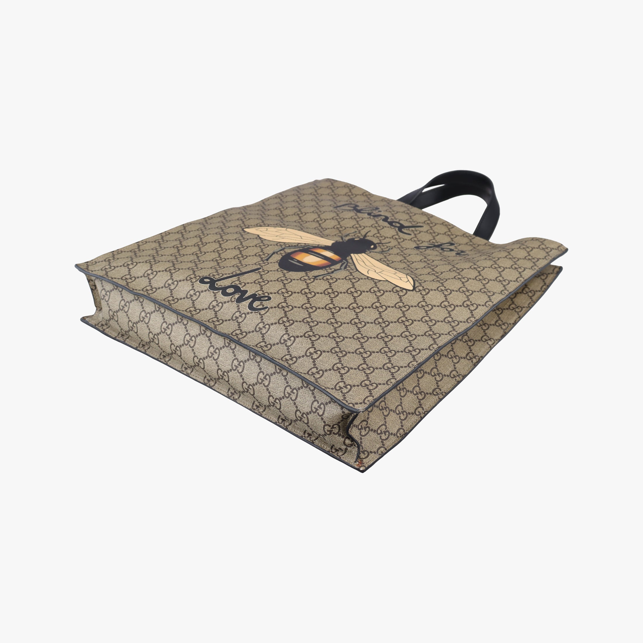GG Supreme Bee Beige×black PVC coated canvas×Leather 450950 A029293727GGスプリーム キングスネーク ベージュ×ブラック PVCコーティングキャンバス×レザー 450950 A029293727