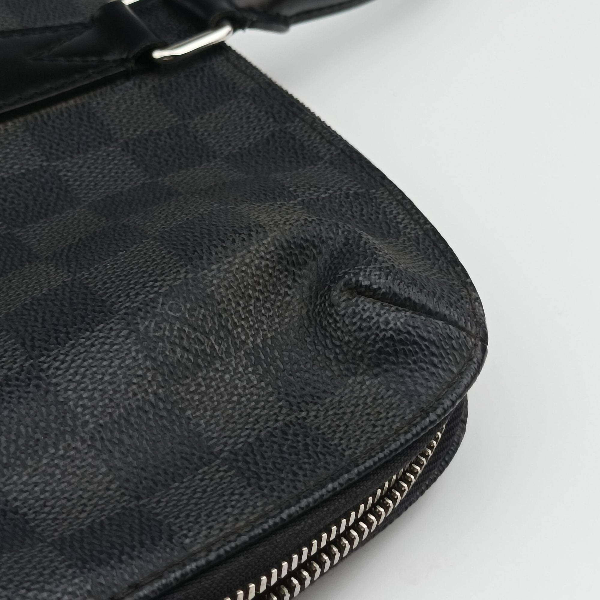 Porte Documents Jour Noir Damier Graphite N48224 SR3173ポルトドキュマン ジュール ノワール ダミエ グラフィット N48224 SR3173