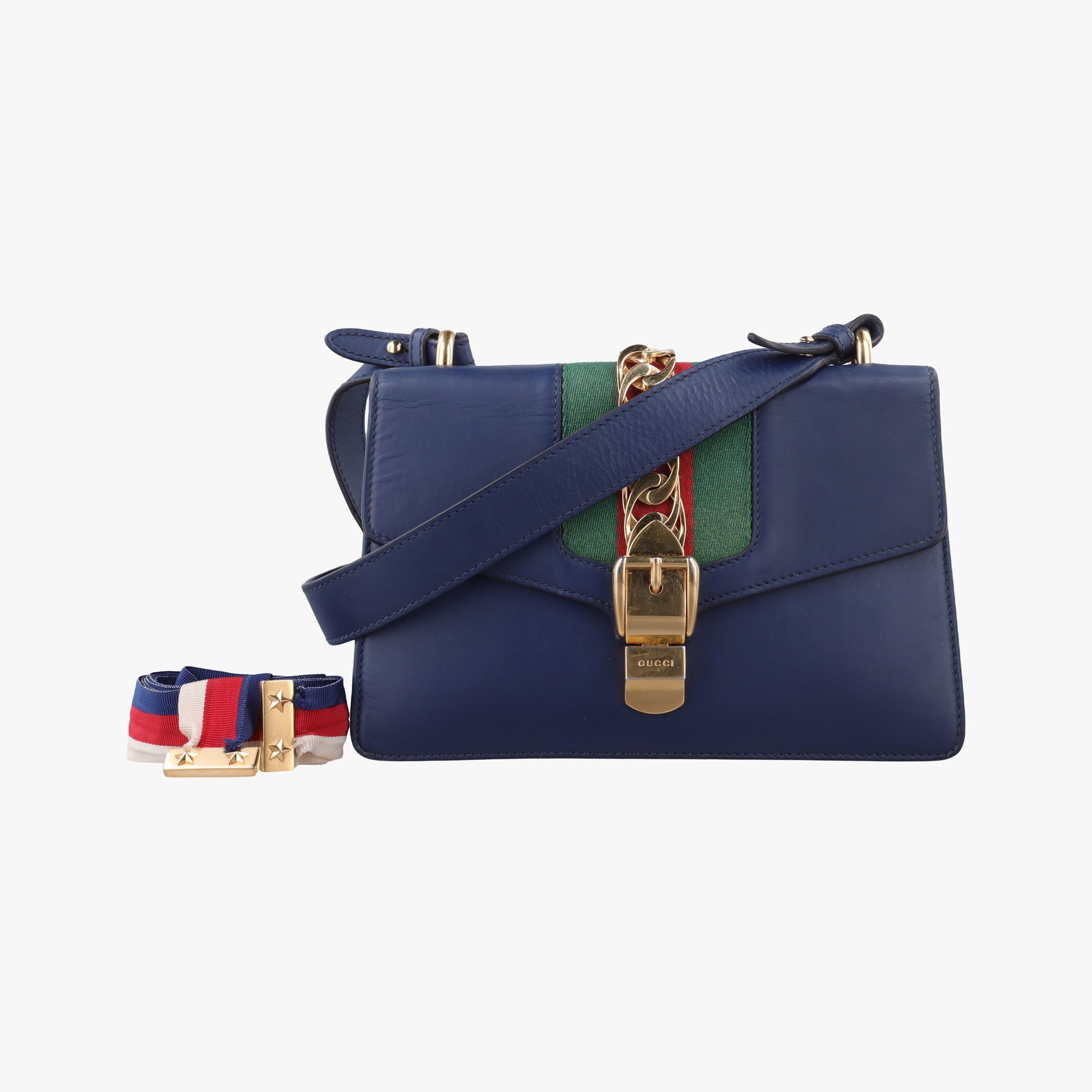 Sylvie Blue Leather 421882 B022500231シルヴィ ブルー レザー 421882 B022500231