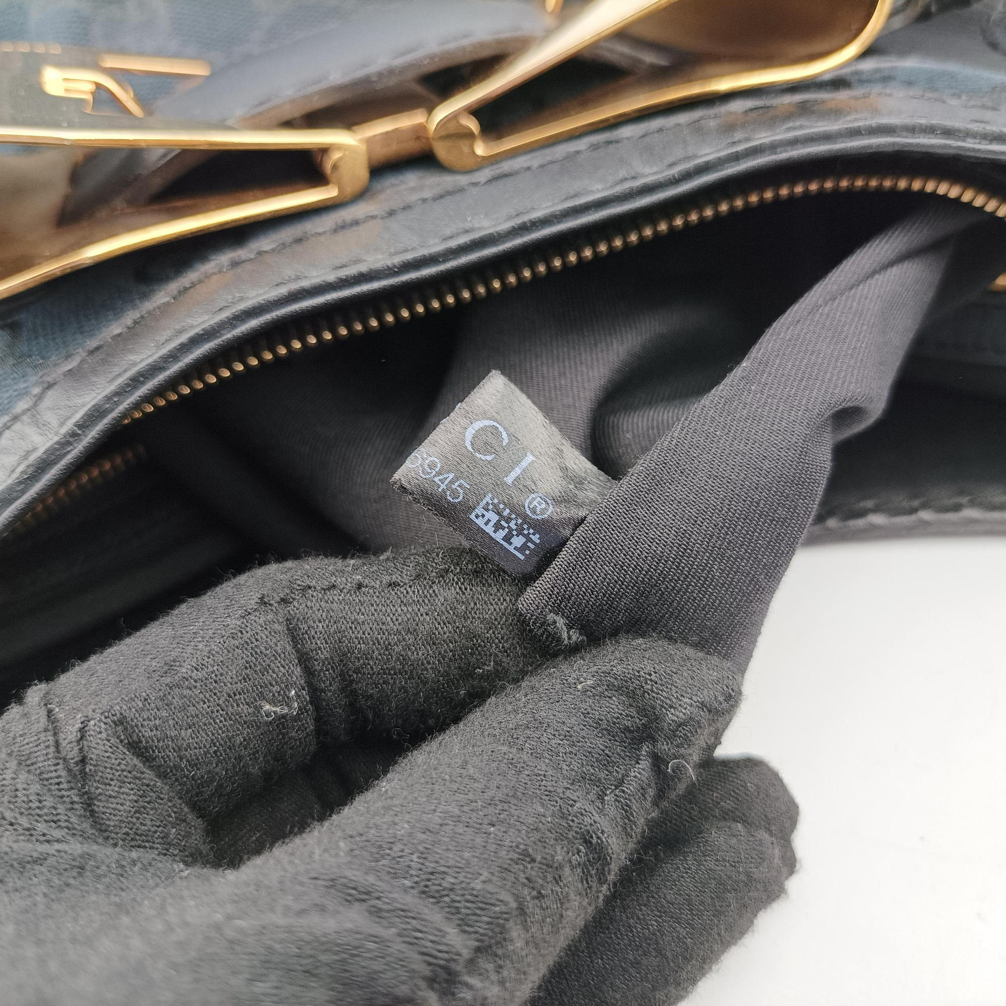 Queen Black canvas× leather 189885 H1546945クイーン ブラック キャンバス× レザー 189885 H1546945