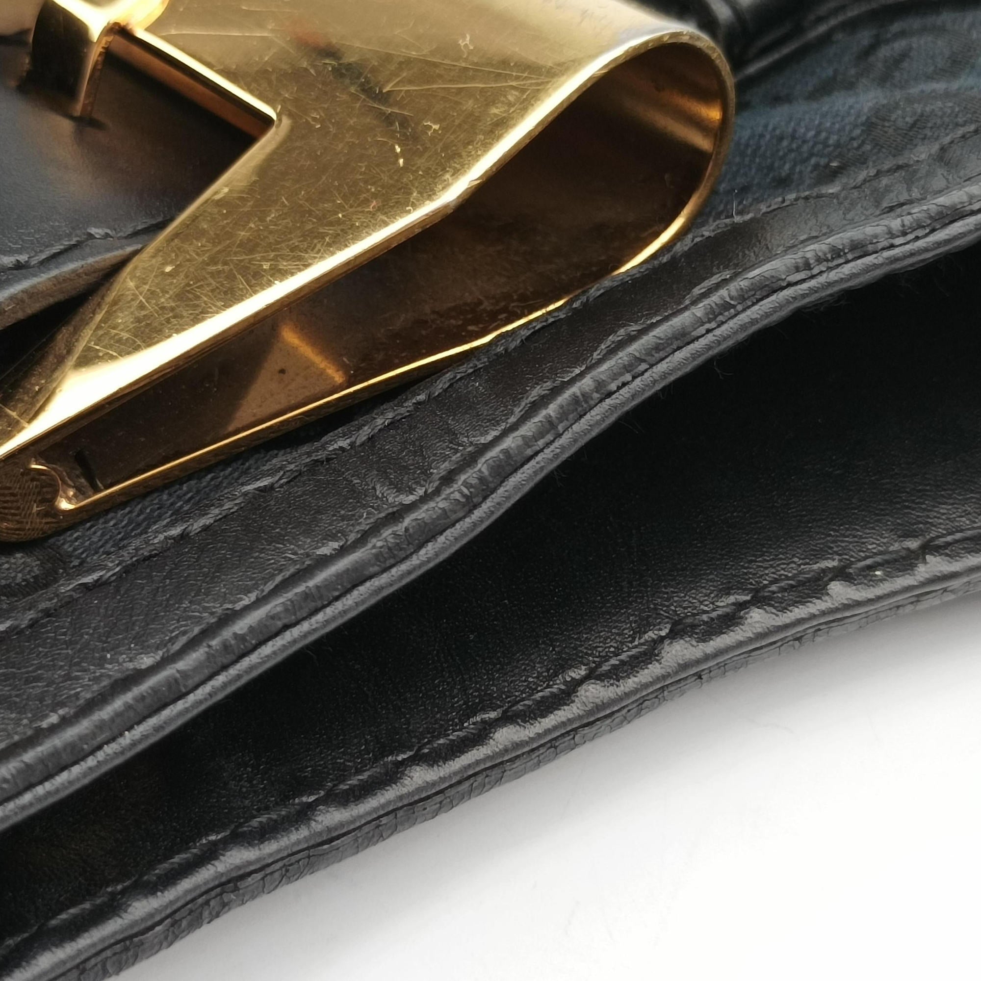 Queen Black canvas× leather 189885 H1546945クイーン ブラック キャンバス× レザー 189885 H1546945