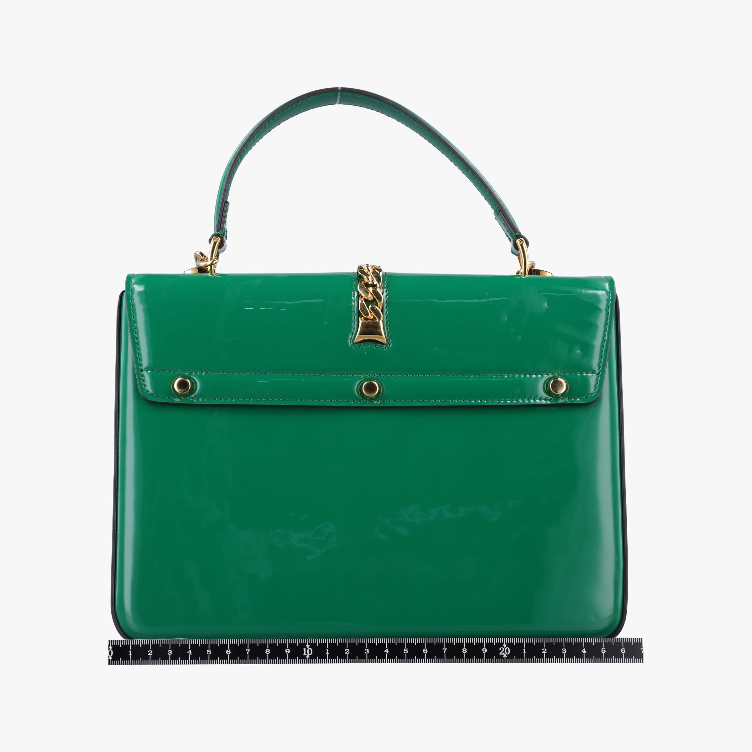 Sylvie Green Patent Leather 589478 E030193046シルヴィ グリーン パテント 589478 E030193046
