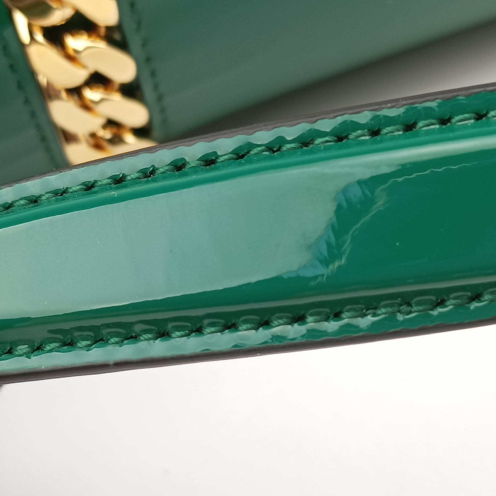 Sylvie Green Patent Leather 589478 E030193046シルヴィ グリーン パテント 589478 E030193046