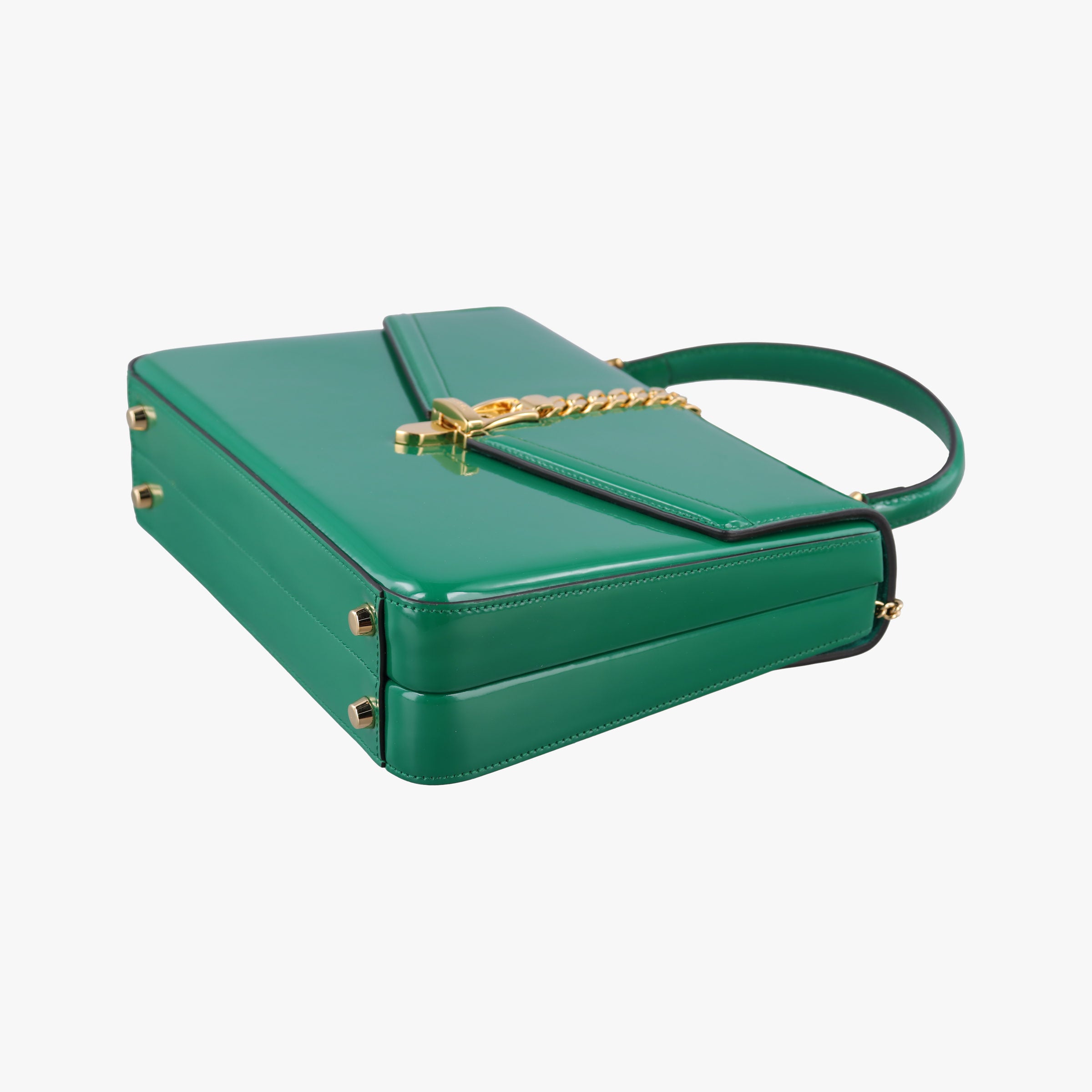 Sylvie Green Patent Leather 589478 E030193046シルヴィ グリーン パテント 589478 E030193046