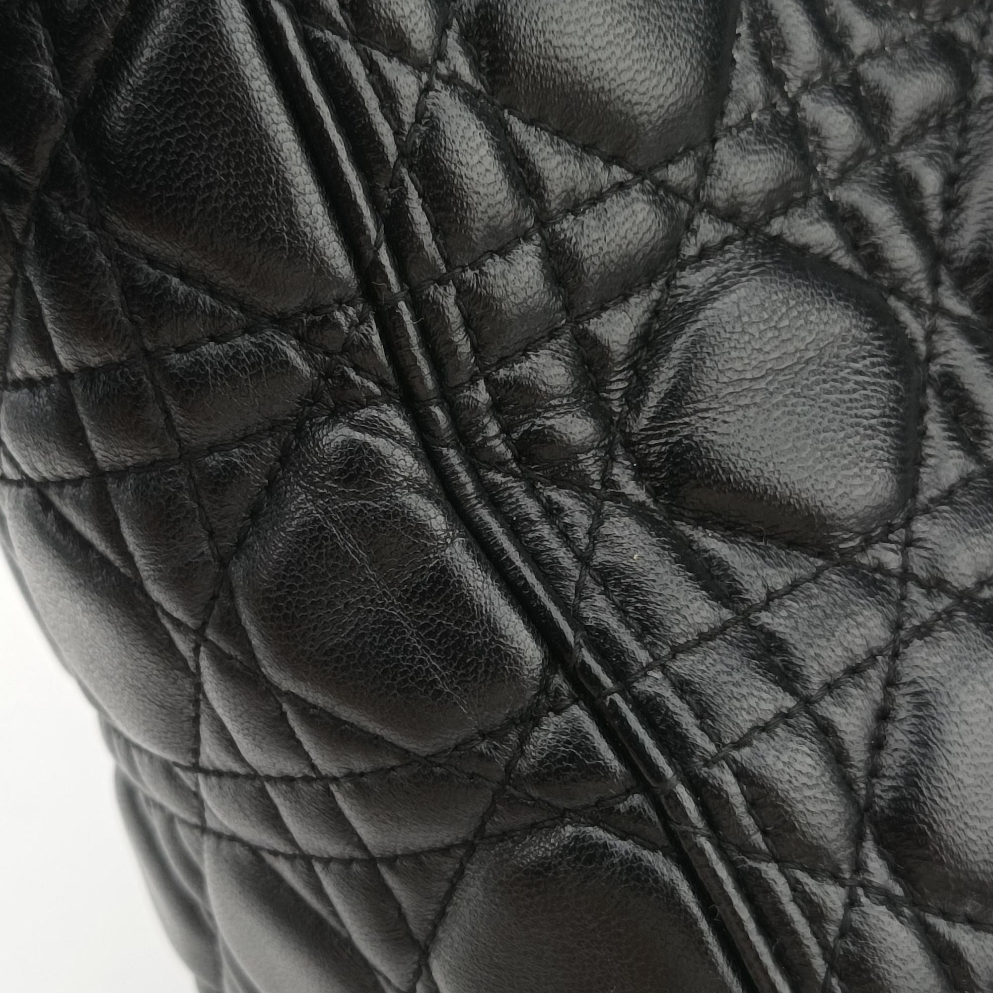 Lady Dior Black lambskin 18-MA-1104レディディオール ブラック ラムスキン 18-MA-1104