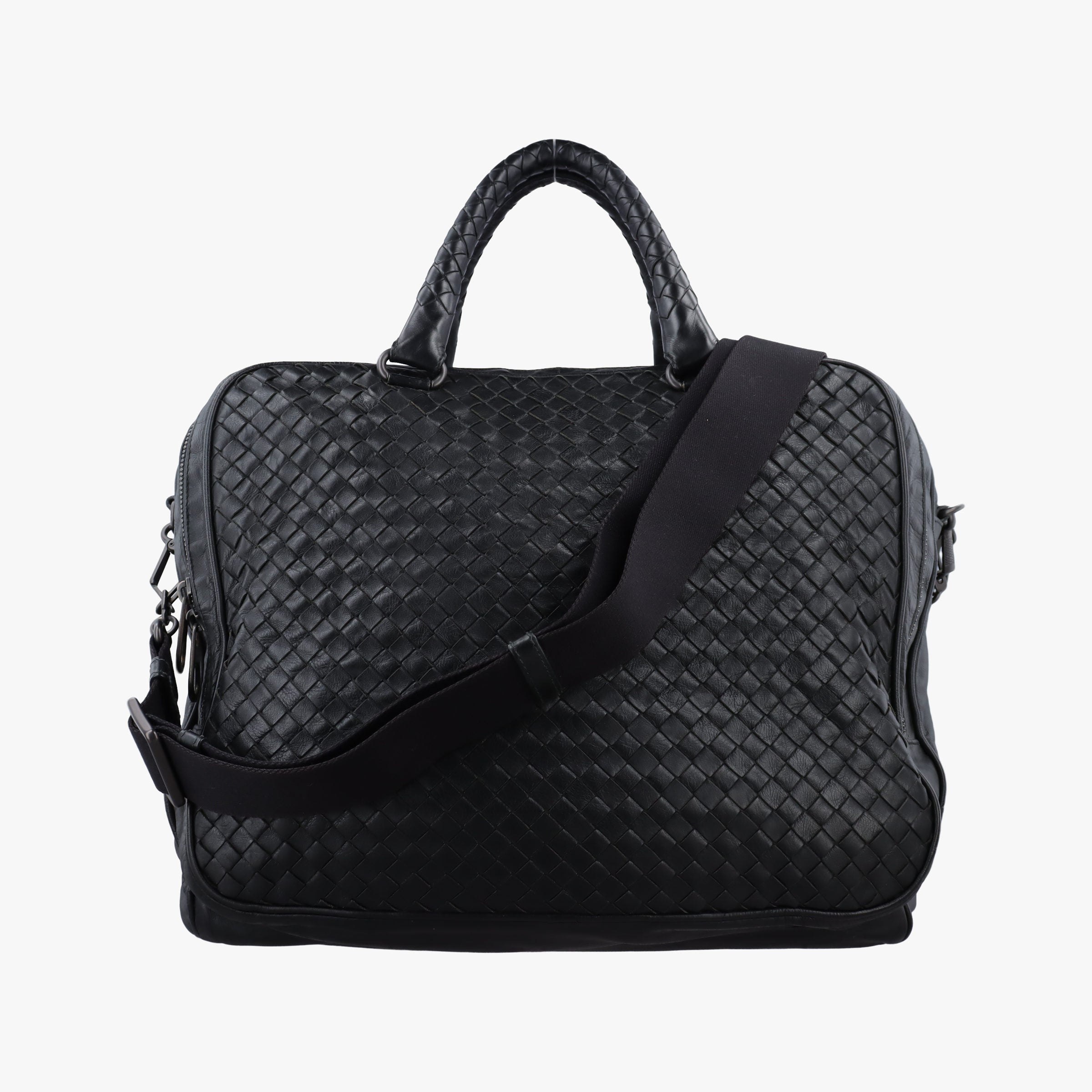 Intrecciato Black lambskin B01209693Rイントレチャート ブラック ラムスキン B01209693R