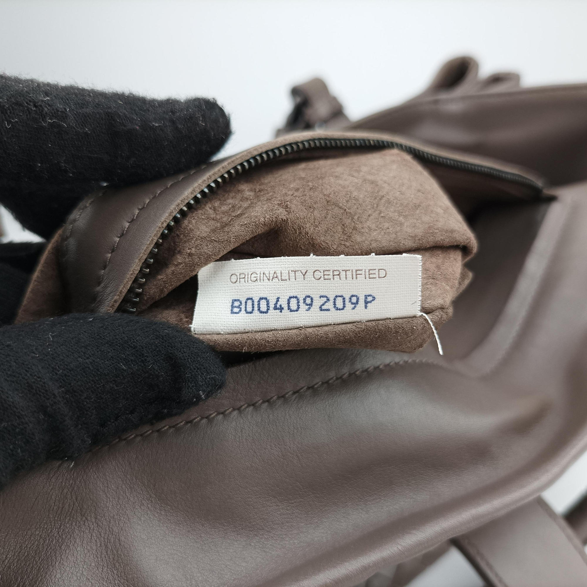 Roma Intrecciato Brown lambskin B00409209Pローマ イントレチャート ブラウン ラムスキン B00409209P