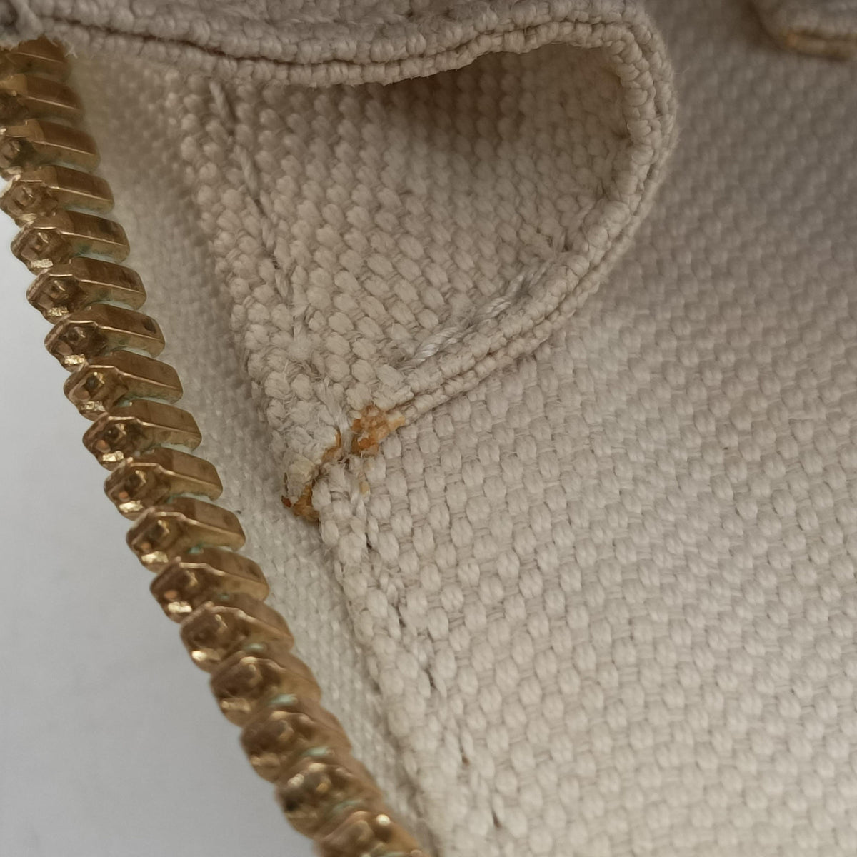 KEN SCOTT Horsebit 1955 beige×white PVC coated canvas×leather 640716 D034030455ホースビット 1955 ベージュ×ホワイト PVCコーティングキャンバス×レザー 640716 D034030455