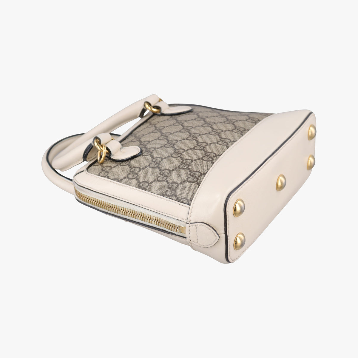KEN SCOTT Horsebit 1955 beige×white PVC coated canvas×leather 640716 D034030455ホースビット 1955 ベージュ×ホワイト PVCコーティングキャンバス×レザー 640716 D034030455
