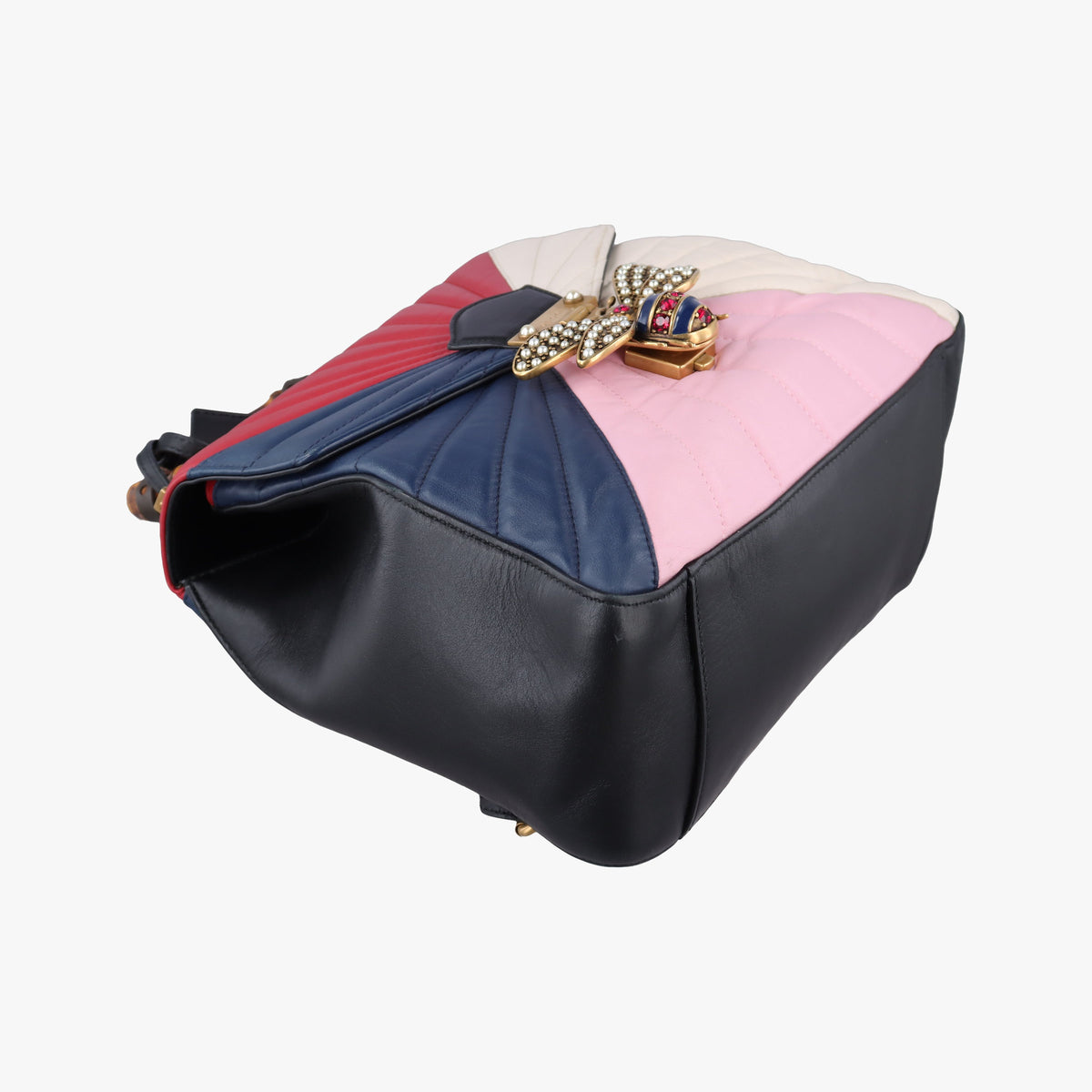 Queen Margaret Bamboo Multicolour Leather 476664 H0222474126クイーンマーガレット バンブー マルチカラー レザー 476664 H0222474126
