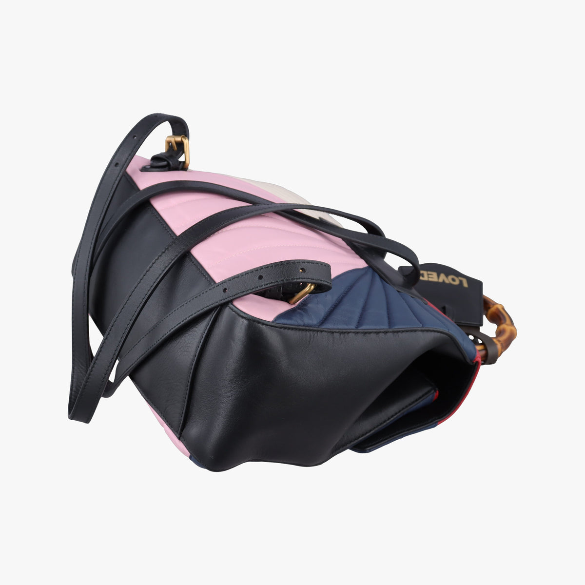 Queen Margaret Bamboo Multicolour Leather 476664 H0222474126クイーンマーガレット バンブー マルチカラー レザー 476664 H0222474126