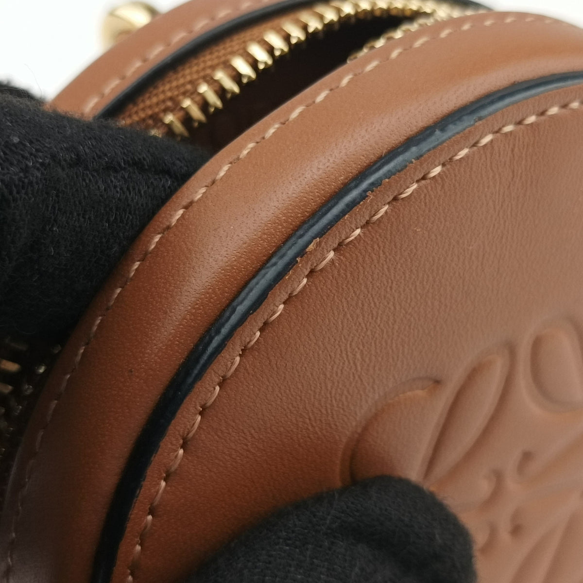 Cookie pouch Brown Leather 10 21 33クッキー ポーチ ブラウン レザー 10 21 33