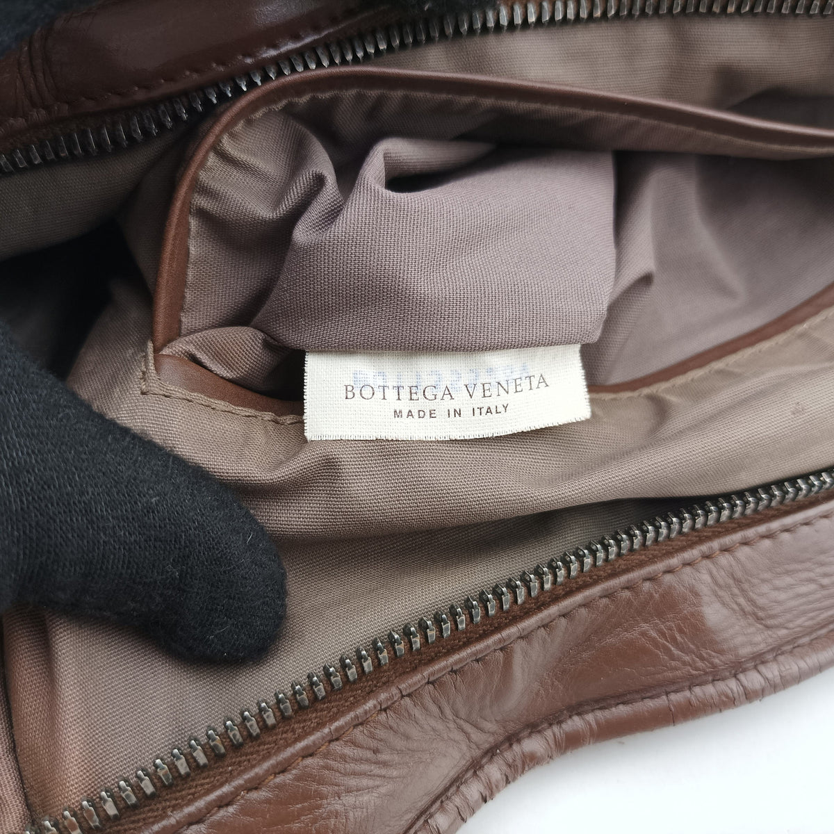 Intrecciato Brown lambskin B01135528Vイントレチャート ブラウン ラムスキン B01135528V