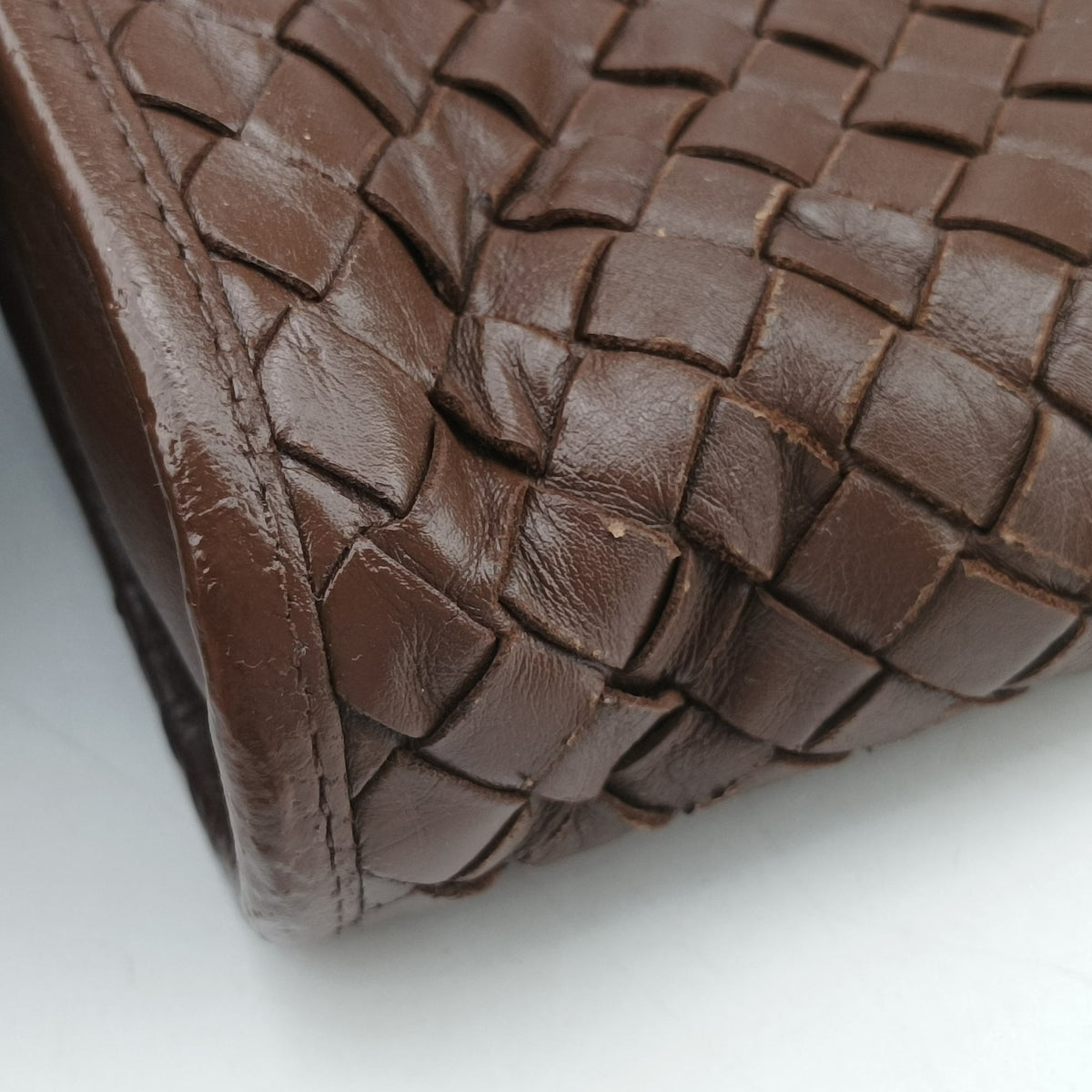 Intrecciato Brown lambskin B01135528Vイントレチャート ブラウン ラムスキン B01135528V