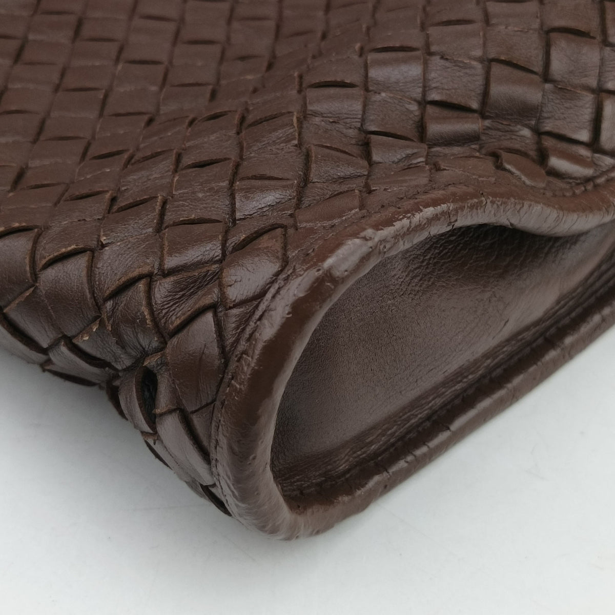Intrecciato Brown lambskin B01135528Vイントレチャート ブラウン ラムスキン B01135528V