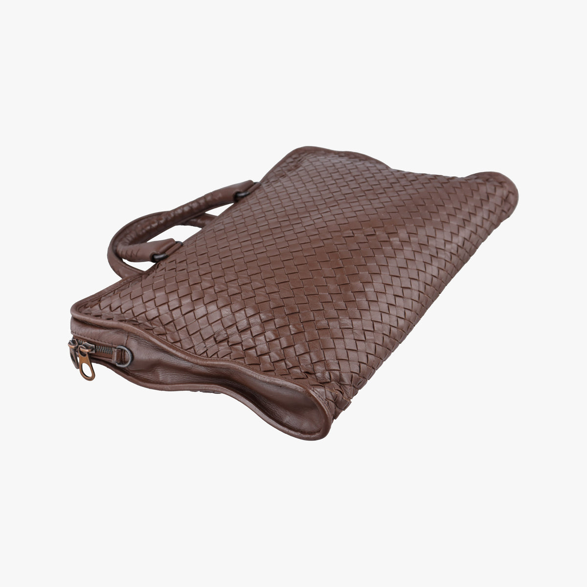 Intrecciato Brown lambskin B01135528Vイントレチャート ブラウン ラムスキン B01135528V