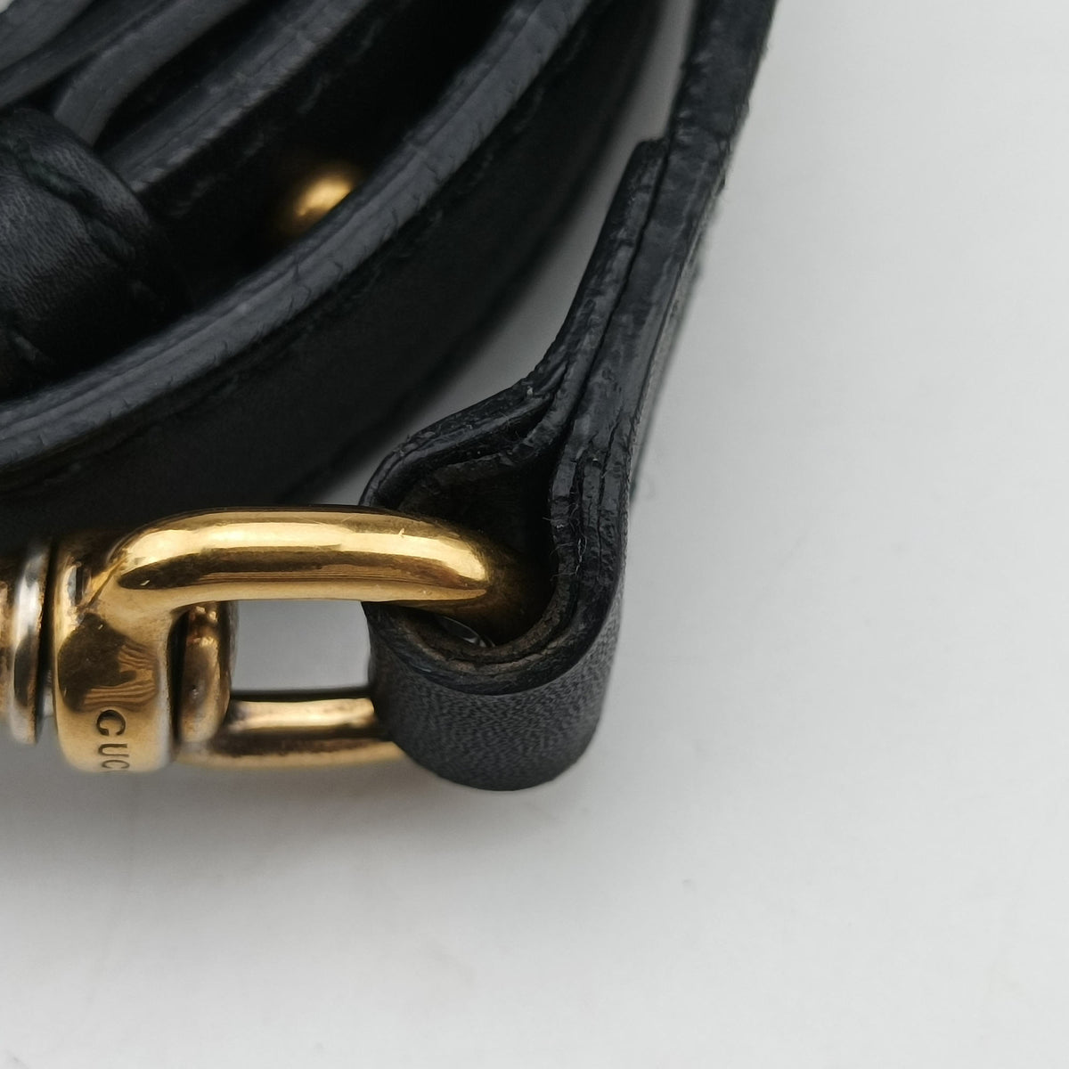GG Supreme Bee beige×black PVC coated canvas×Leather 450950 G020712977GGスプリーム ビー ベージュ×ブラック PVCコーティングキャンバス×レザー 450950 G020712977