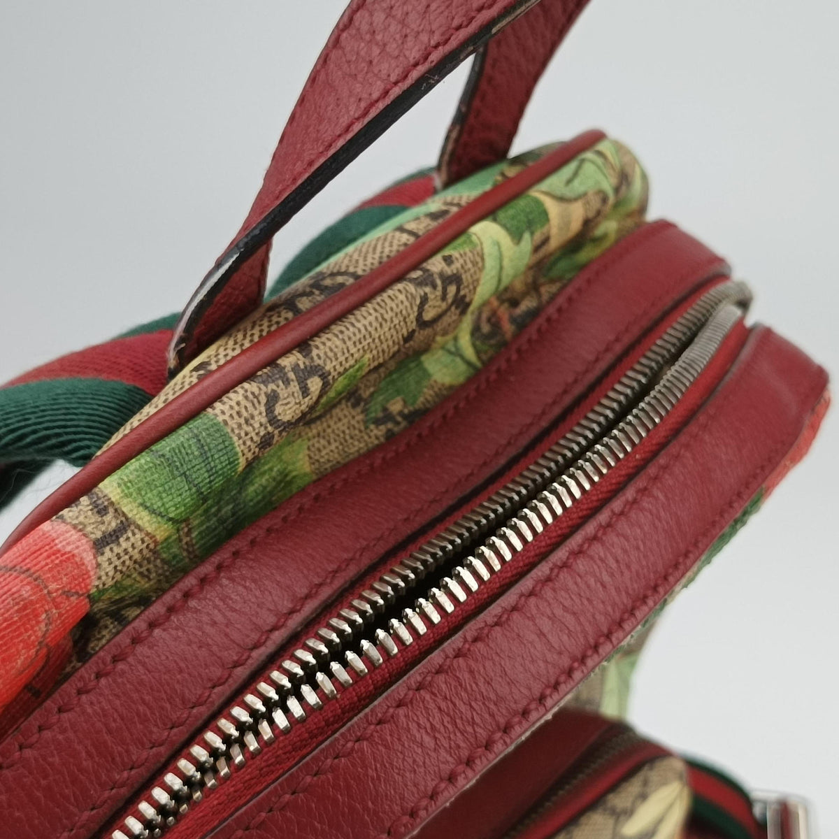 GG Supreme Tian Beige×multicolor PVC coated canvas×Leather 427042 G020481816GGスプリームティアン ベージュ×マルチカラー PVCコーティングキャンバス×レザー 427042 G020481816