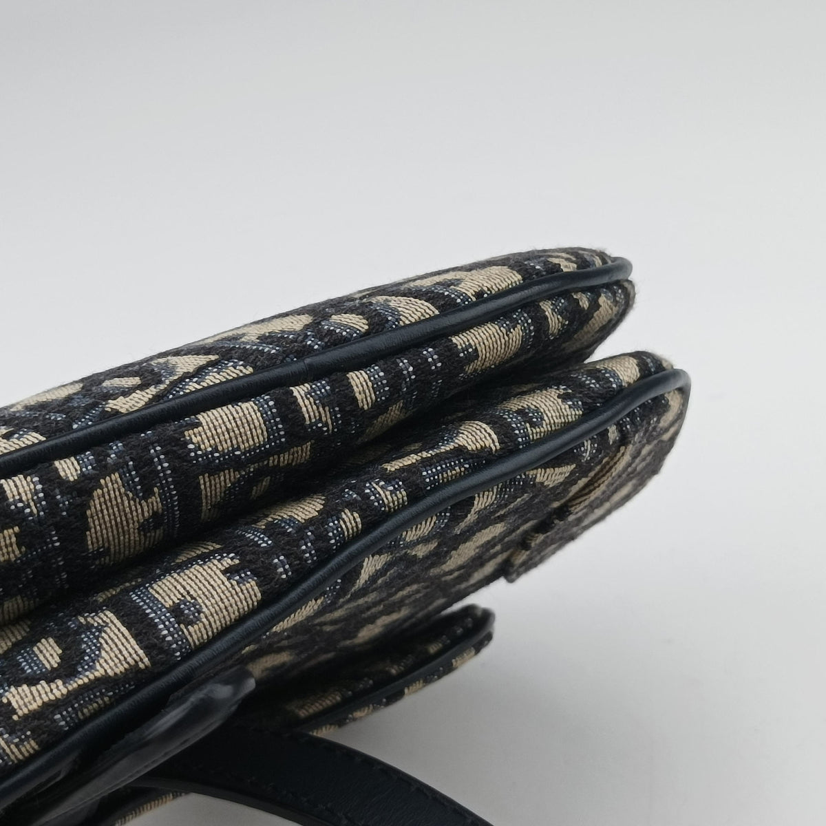 Saddle Navy Jacquard × Leather 05-RU-0231サドル ネイビー ジャガード×レザー 05-RU-0231