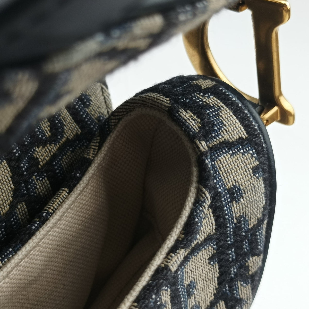 Saddle Navy Jacquard × Leather 05-RU-0231サドル ネイビー ジャガード×レザー 05-RU-0231