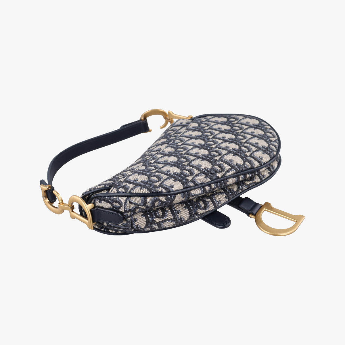 Saddle Navy Jacquard × Leather 05-RU-0231サドル ネイビー ジャガード×レザー 05-RU-0231