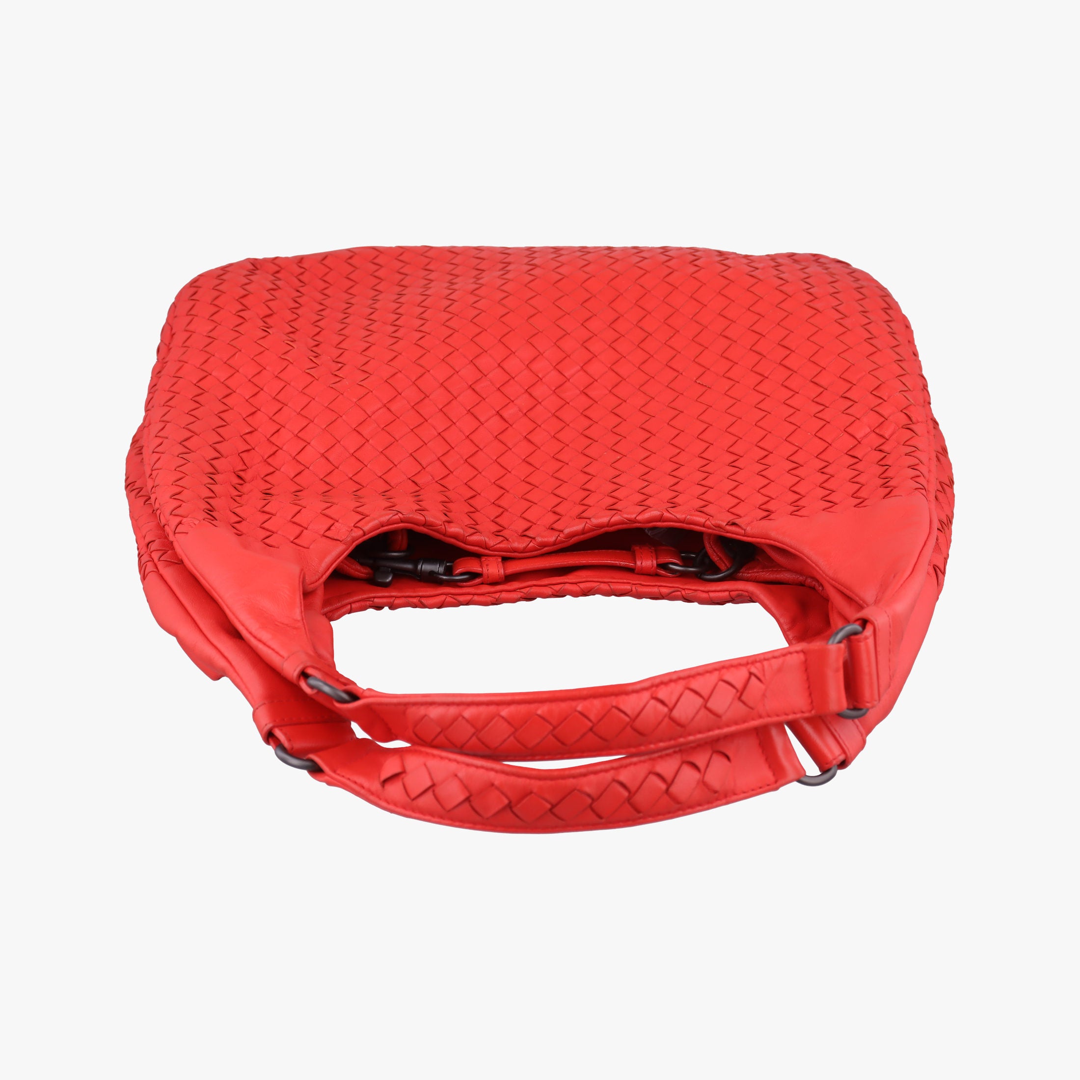 CAMPANA Intrecciato Red lambskin B00106913Mカンパーナ イントレチャート レッド ラムスキン B00106913M