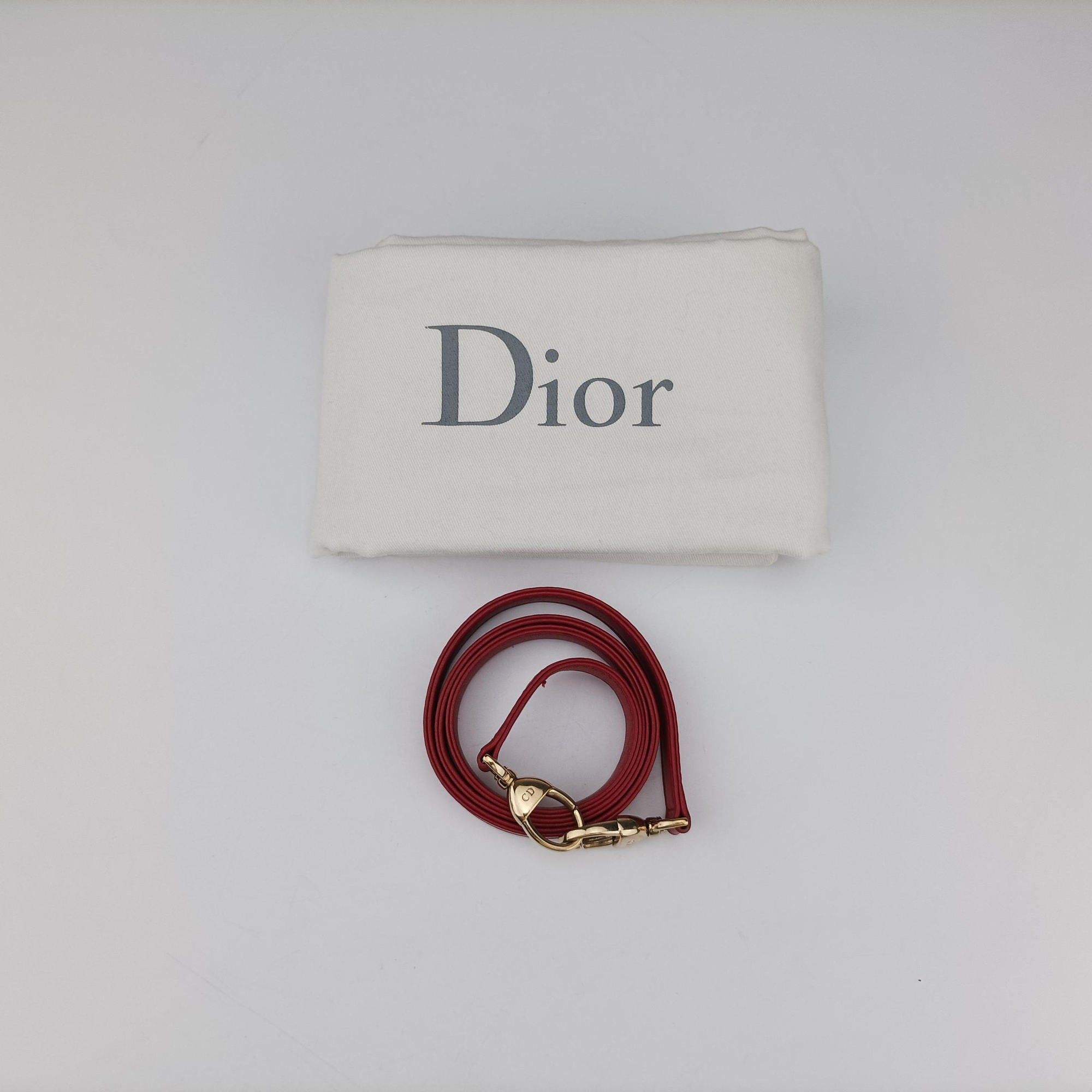 Lady Dior Red lambskin 15-BO-0143レディディオール レッド ラムスキン 15-BO-0143