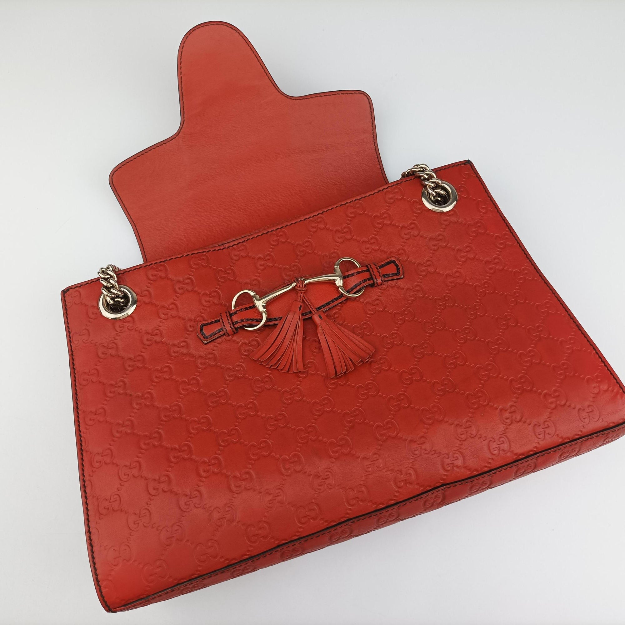 Emily Red Leather 295403 G014500284エミリー レッド レザー 295403 G014500284