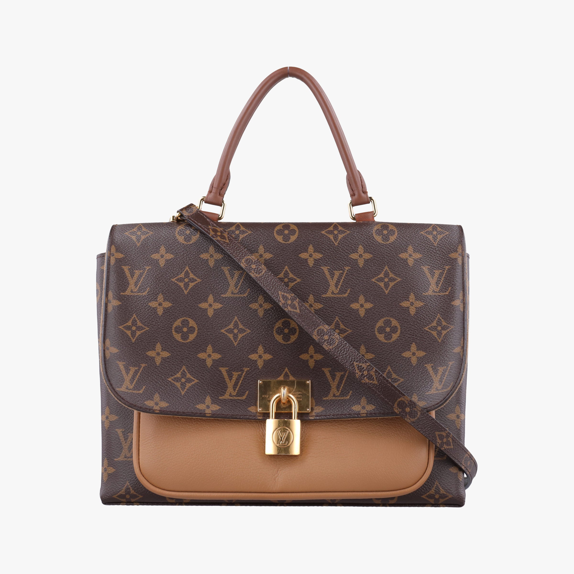 MARIGNAN Brown×Sesae Monogram Canvas×calf leather M44257 AR2128マリニャン モノグラム/ブラウン×セサミ モノグラムキャンバス×カーフレザー M44257 AR2128