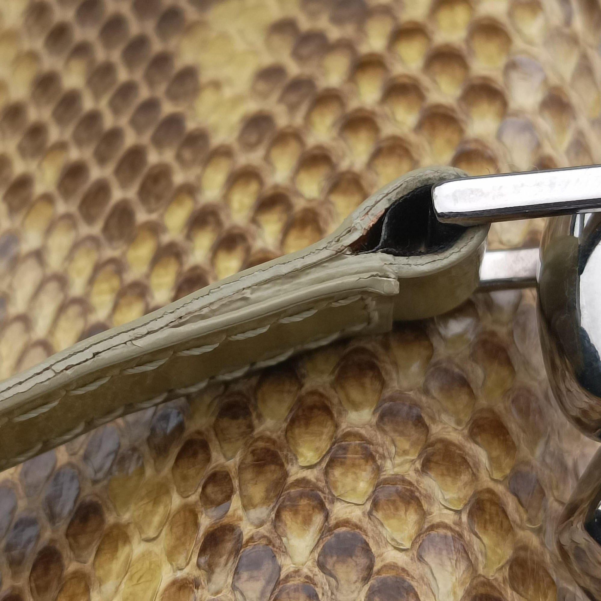 Malice Camel Python skin MA-0050マリス シリーズ キャメル パイソン MA-0050