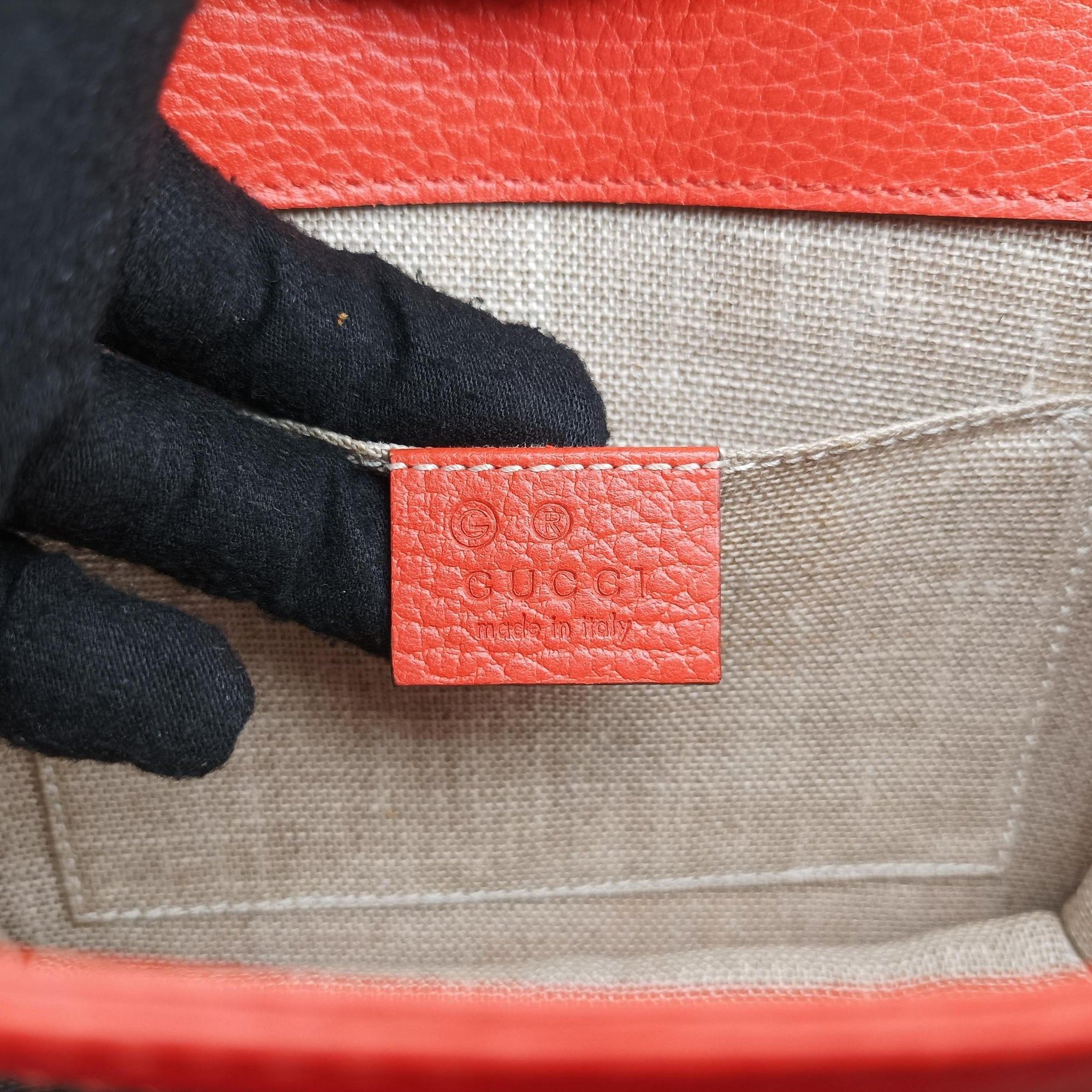 Interlocking G Orange Leather 510304 H025116012インターロッキングG オレンジ レザー 510304 H025116012