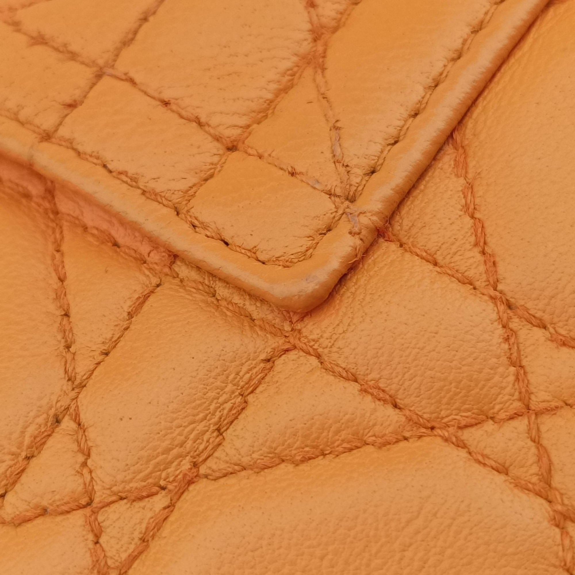 Miss Dior Cannage New Lock Orange lambskin 03-LU-0192ミスディオール カナージュ ニューロック オレンジ ラムスキン 03-LU-0192
