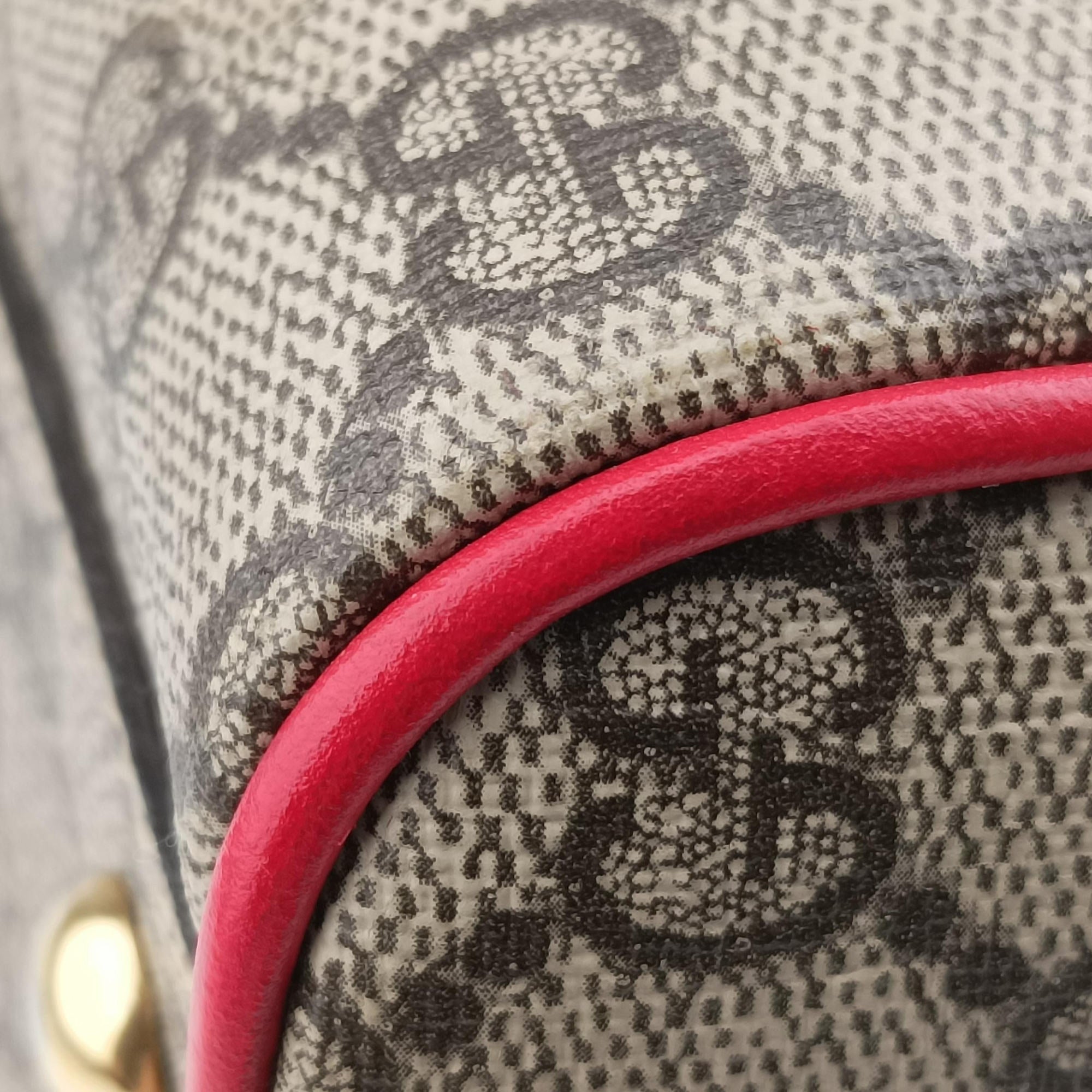 GG SUPREME Beige×Multicolour PVC coated canvas×Leather 409529 I021536220GGスプリーム ベージュ×マルチカラー PVCコーティングキャンバス×レザー 409529 I021536220