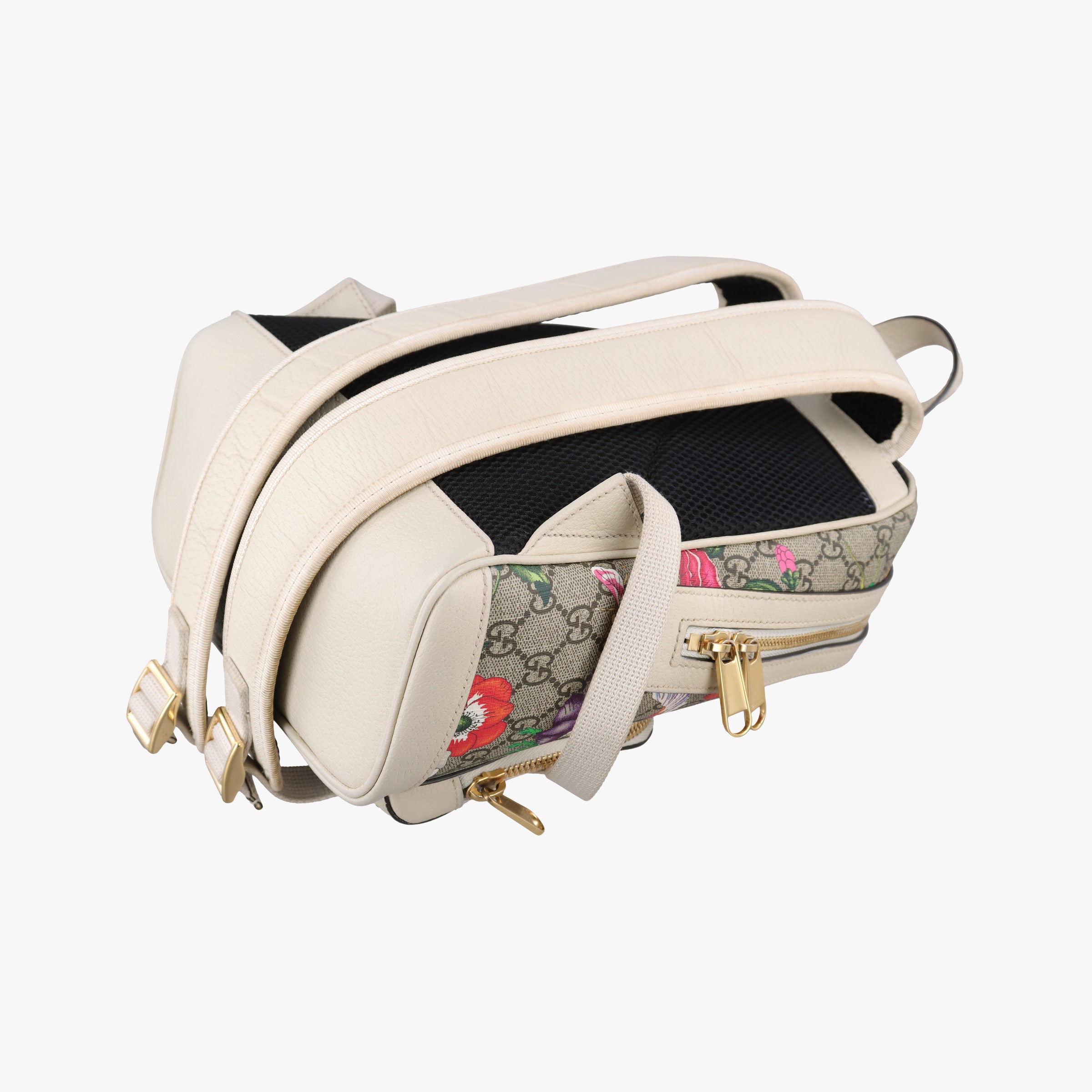 Ophidia Flora Multicolour PVC coated canvas×leather 547965 D030302144オフィディア フローラ マルチカラー PVCコーティングキャンバス×レザー 547965 D030302144