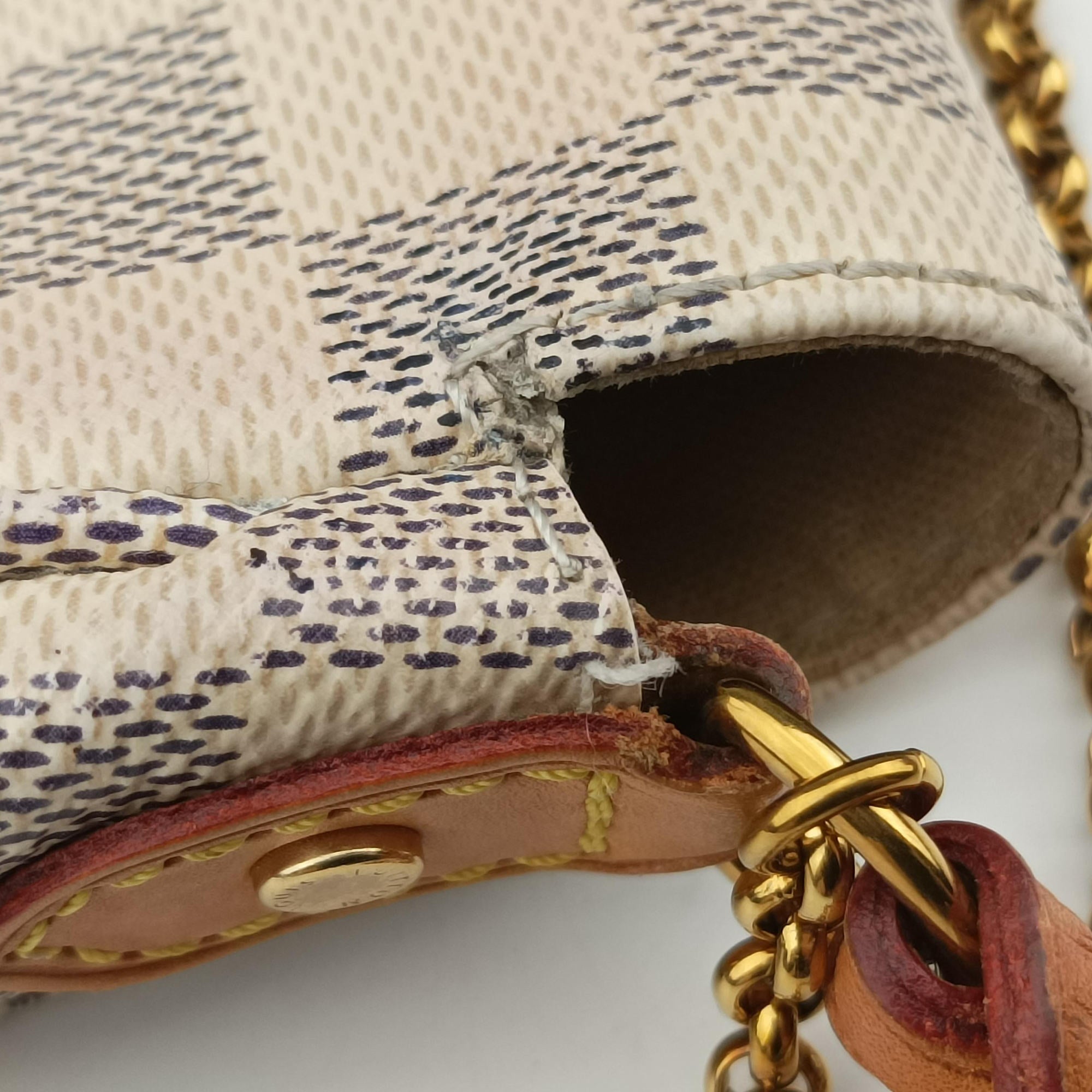 FAVORITE PM Azur Damier Canvas N41277 DU3106フェイボリットPM アズール ダミエキャンバス N41277 DU3106