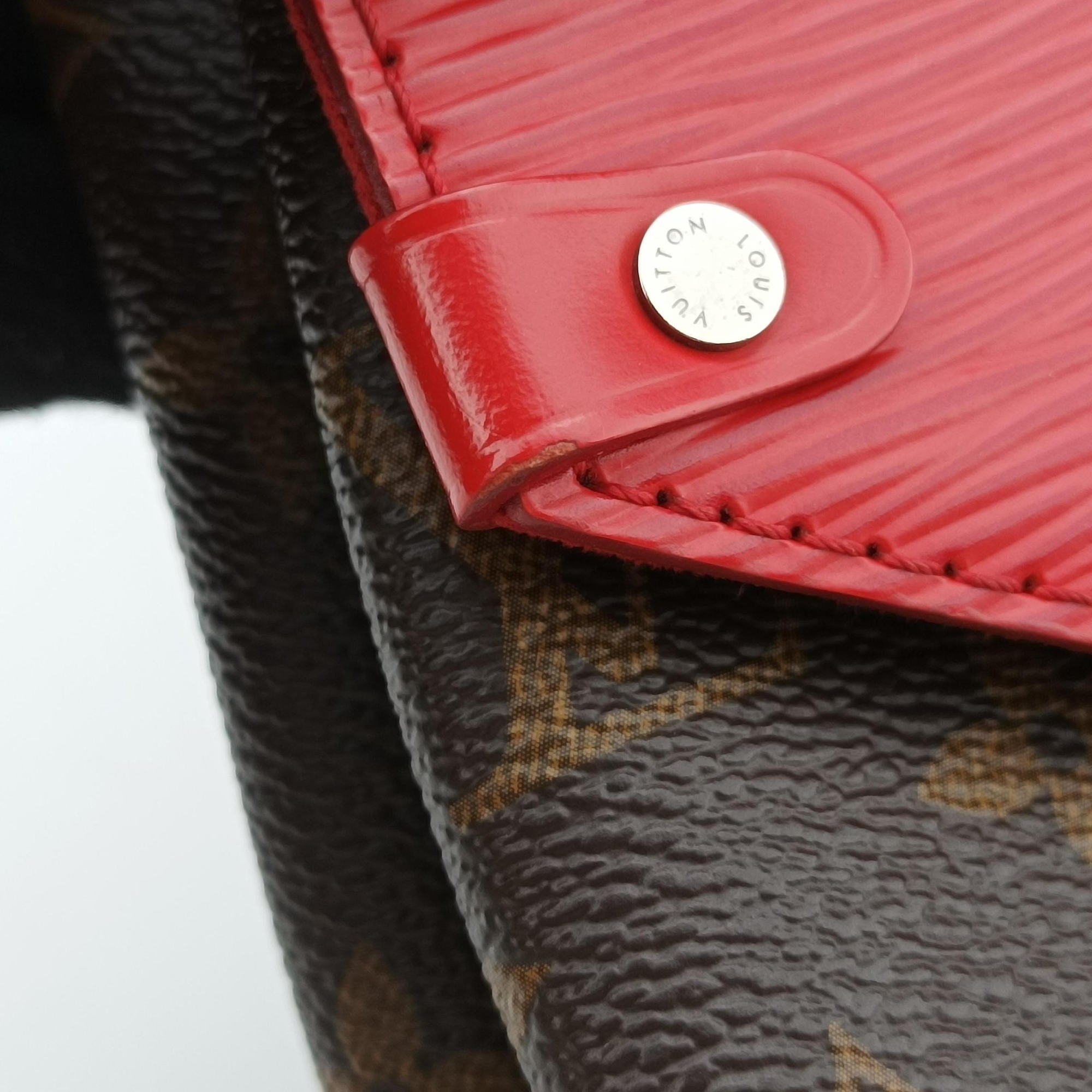 SAINT MICHEL Brown×COQUELICOT Monogram Canvas×epi M44031 CA3117サンミシェル モノグラム/ブラウン×コクリコ モノグラムキャンバス×エピ M44031 CA3117