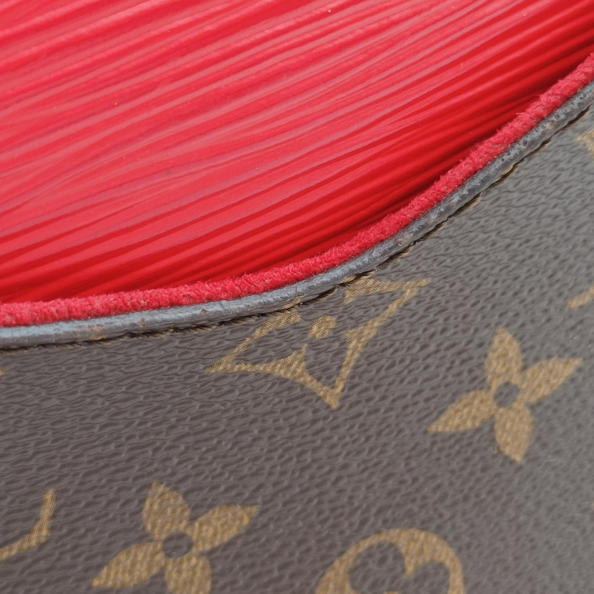 SAINT MICHEL Brown×COQUELICOT Monogram Canvas×epi M44031 CA3117サンミシェル モノグラム/ブラウン×コクリコ モノグラムキャンバス×エピ M44031 CA3117